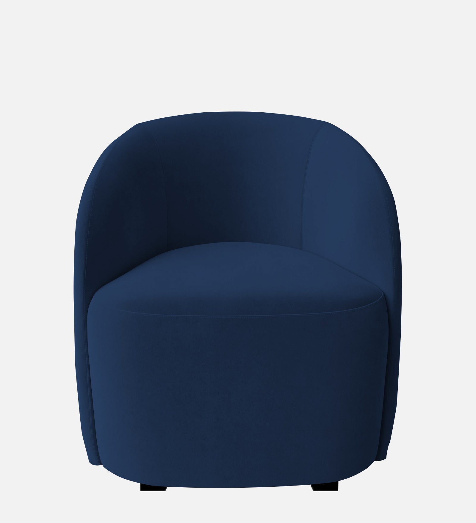 Lucky Velvet Wing Chair In Imperial Blue Colour - Febonic Living