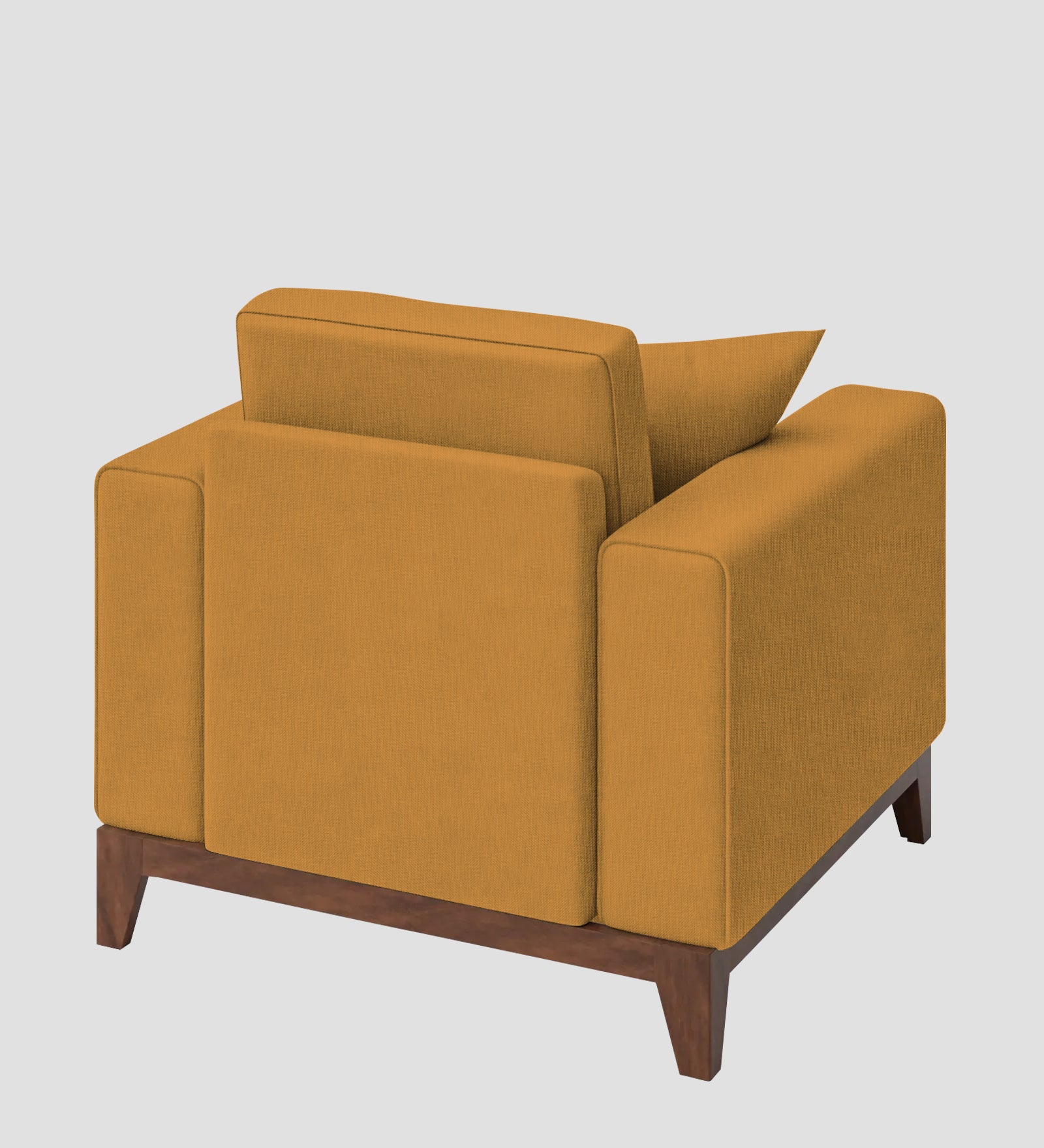 Luca Fabric 1 Seater Sofa In Corn Yellow Colour - Febonic Living