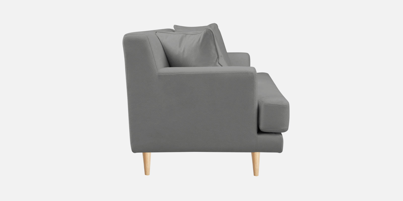 Woody Fabric 2 Seater Sofa In Smoke Grey Colour - Febonic Living