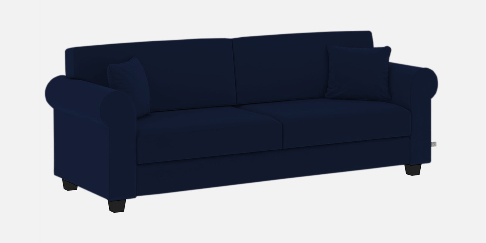Numonk Velvet 3 Seater Sofa In Indigo Blue Colour - Febonic Living