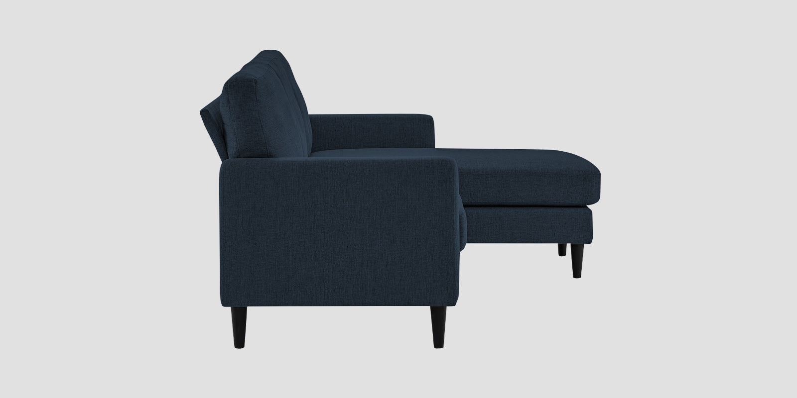 Romie Fabric LHS Sectional Sofa (2+Lounger) In Denim Blue Colour - Febonic Living