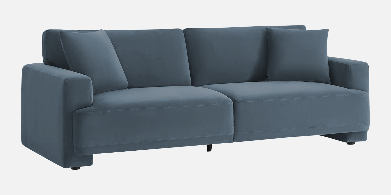 Kosta Velvet 3 Seater Sofa In Oxford Blue Colour - Febonic Living