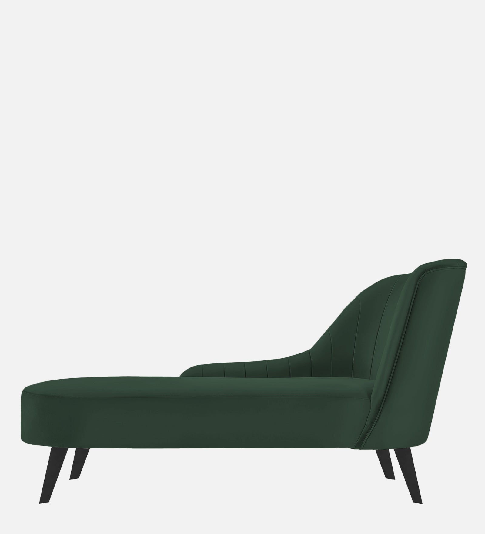 Flora Velvet LHS Chaise Lounger In Amazon Green Colour - Febonic Living