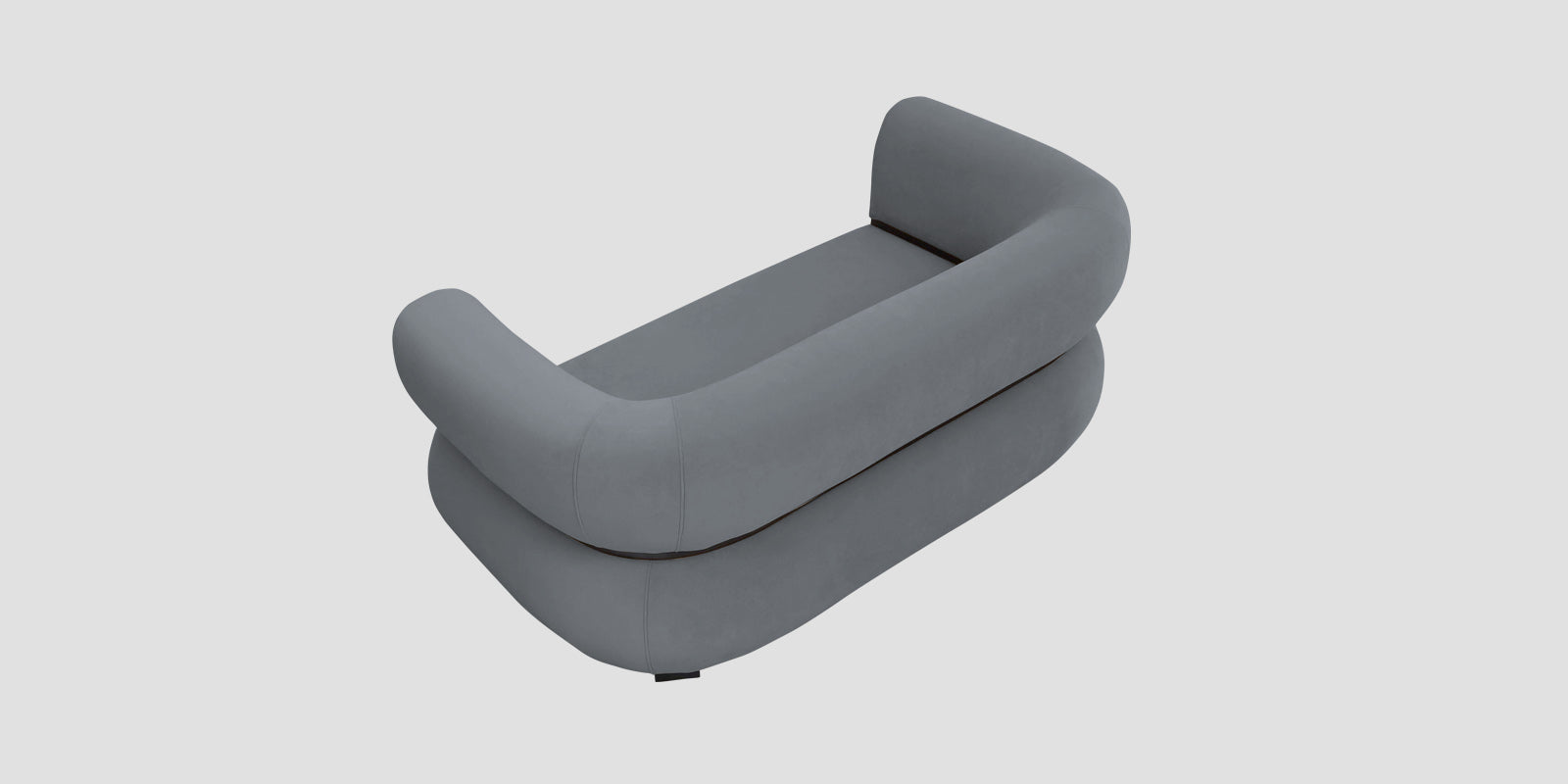 Kula Velvet 2 Seater Sofa In Pubble Grey Colour - Febonic Living