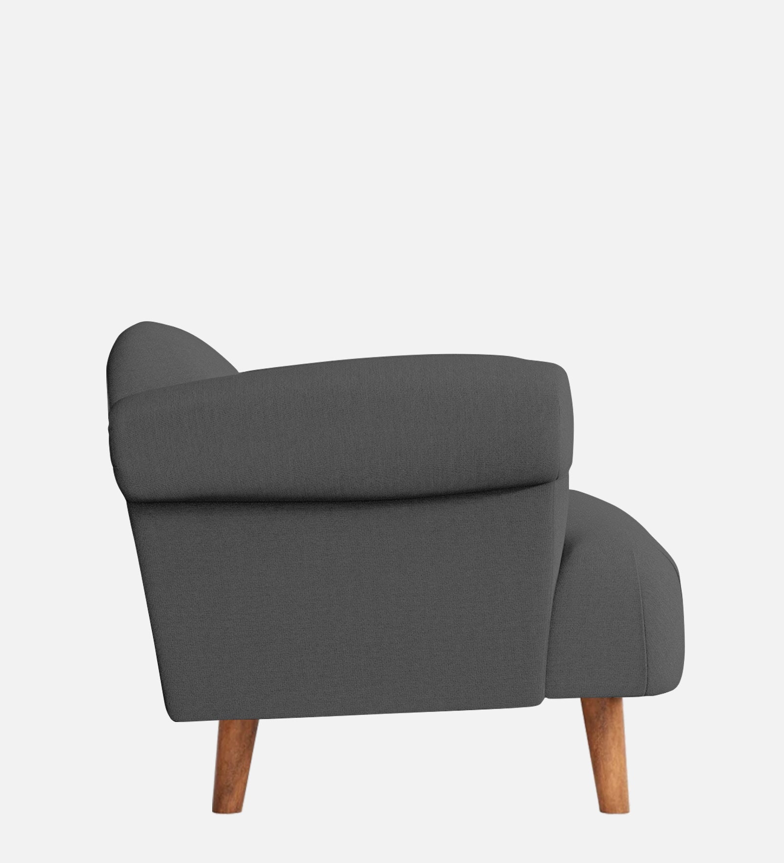 Barber Fabric 1 Seater Sofa In Stone Grey Colour - Febonic Living