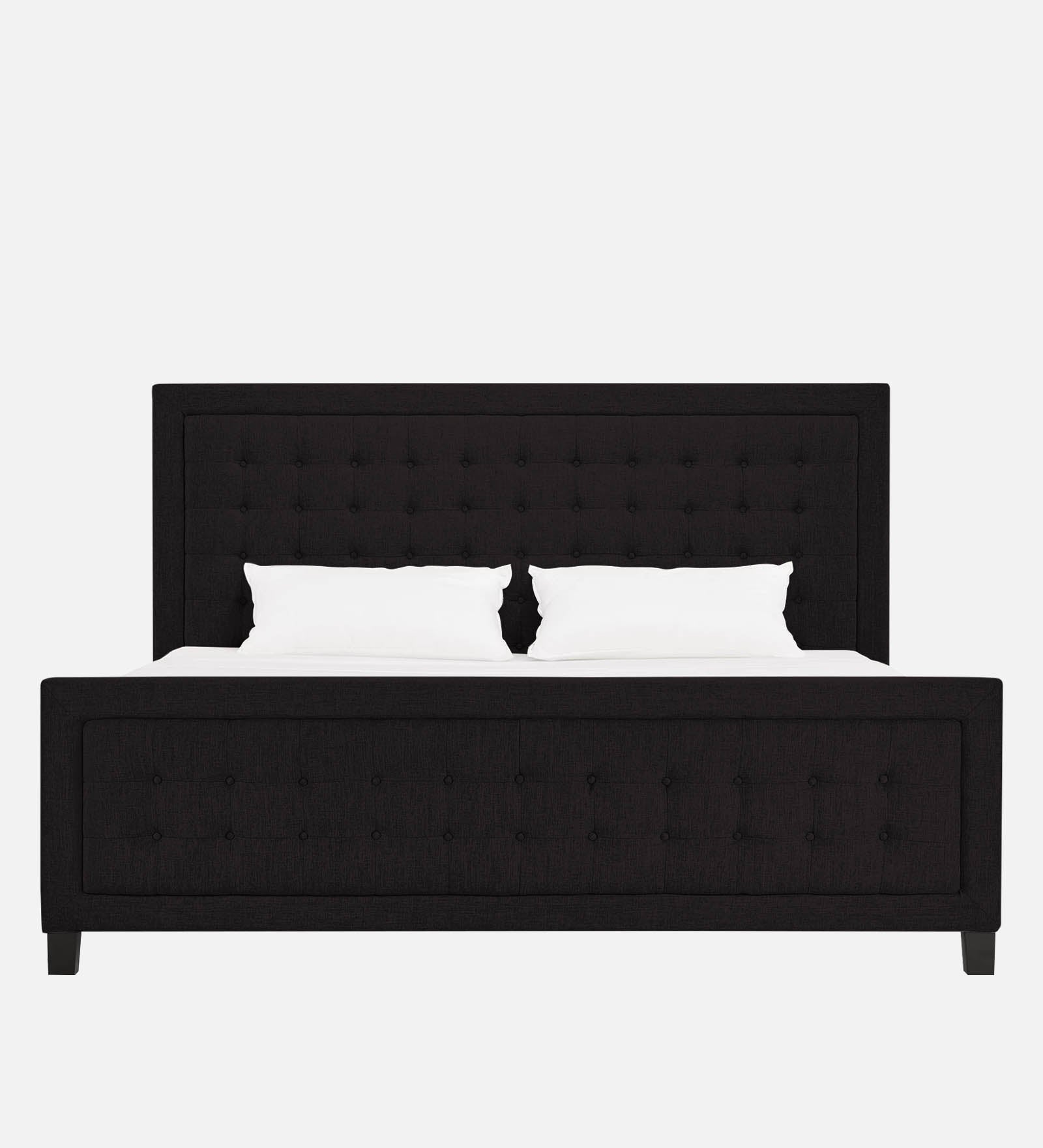 Kaster Fabric Upholstered King Size Bed In Cara Brown Colour - Febonic Living
