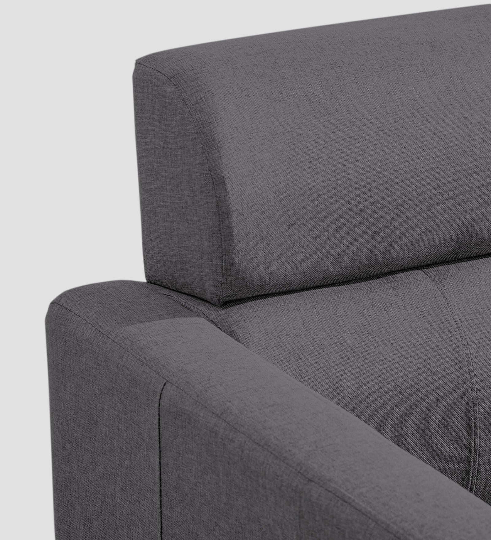 Devo Fabric 1 Seater Sofa In Sudo Grey Colour - Febonic Living