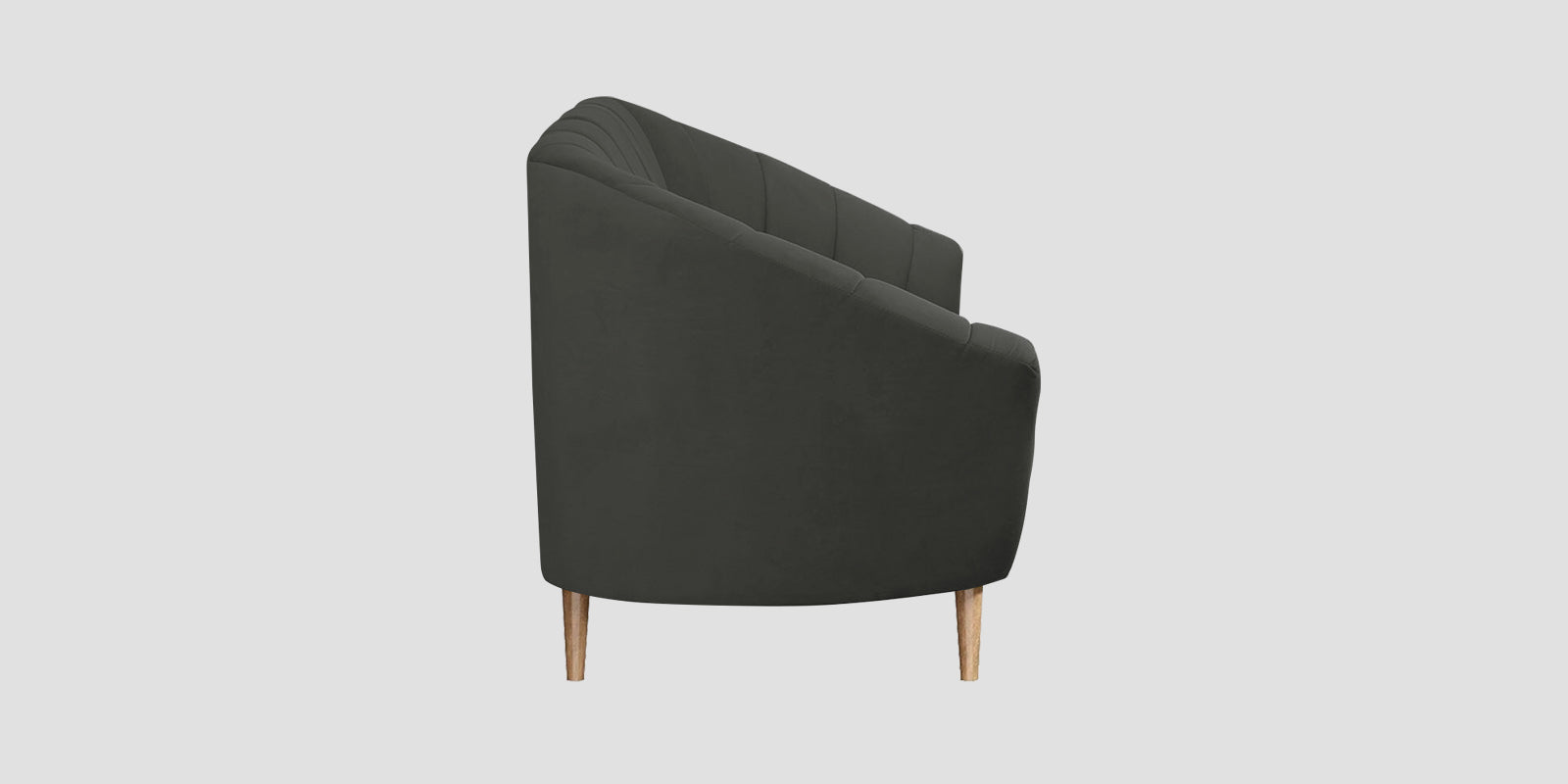 Kaylee Velvet 2 Seater Sofa In Hory Grey Colour - Febonic Living