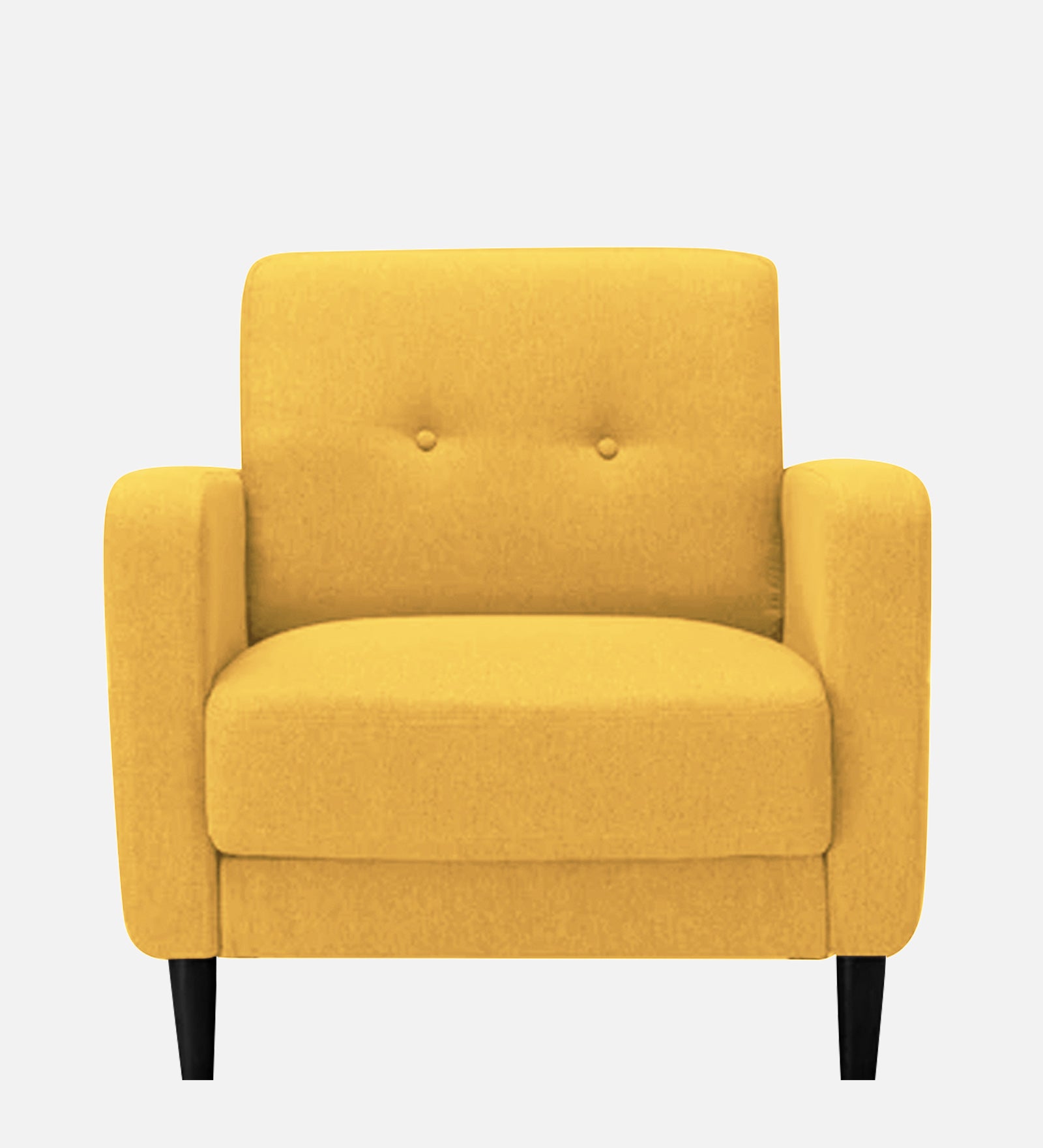 Marq Fabric 1 Seater Sofa In Bold Yellow Colour - Febonic Living