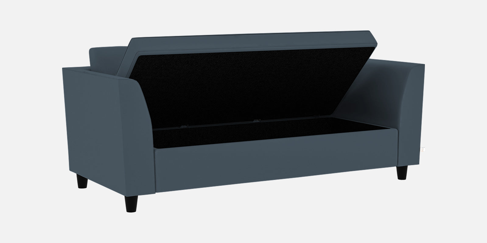 Bristo Velvet 3 Seater Sofa In ox oxford blue Colour With Storage - Febonic Living