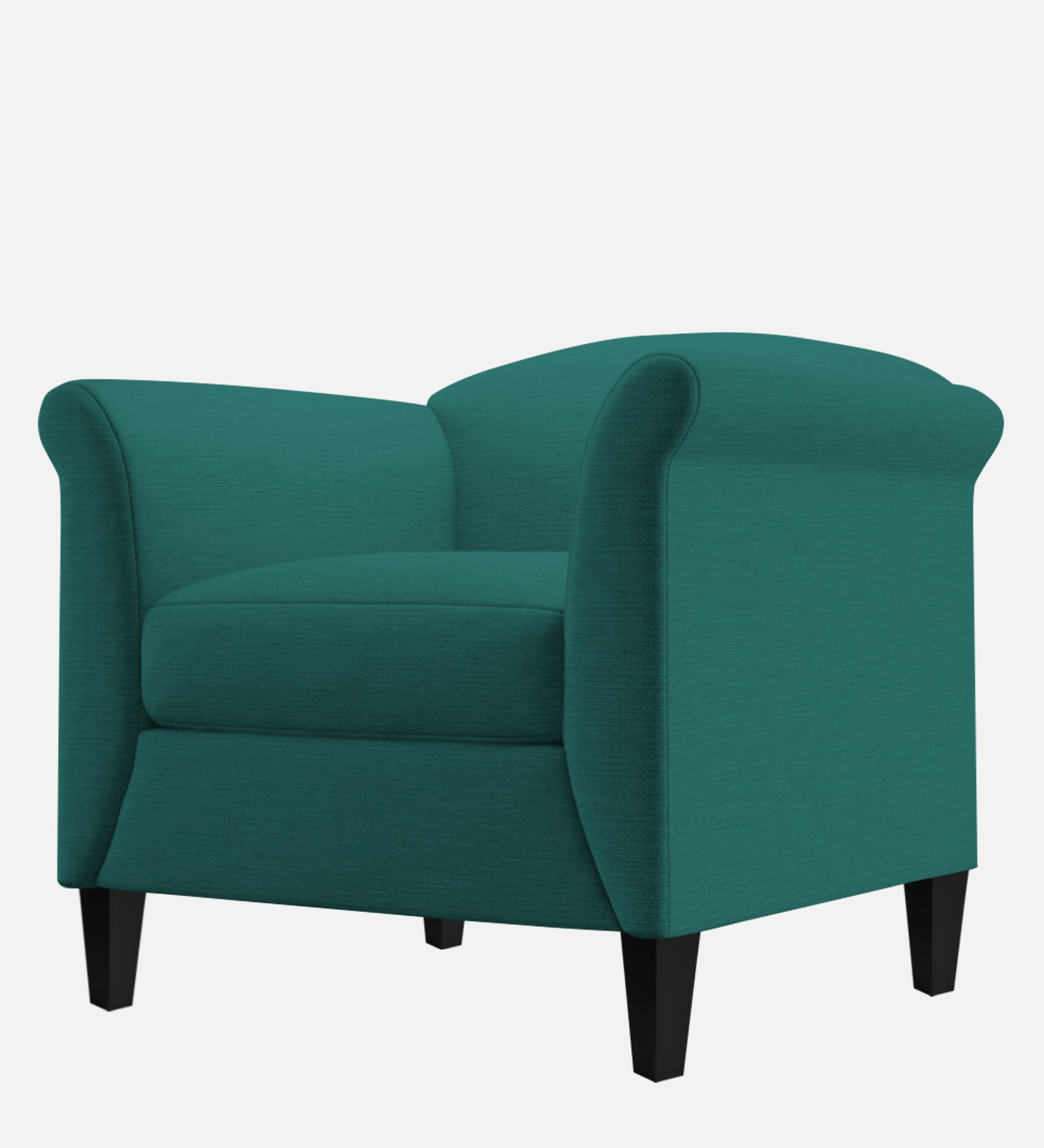 Kimber Fabric 1 Seater Sofa in Sea Green Colour