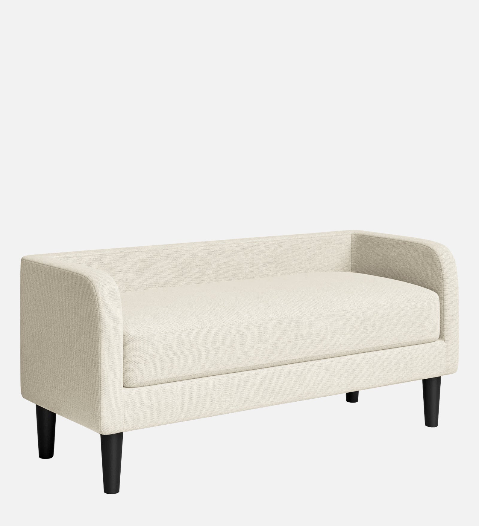 Maya Fabric Bench In Ivory Cream Colour - Febonic Living