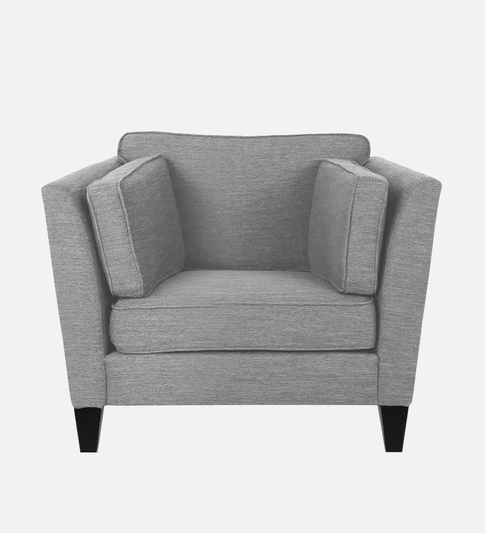 Nigar Fabric 1 Seater Sofa In  Lit Grey Colour - Febonic Living