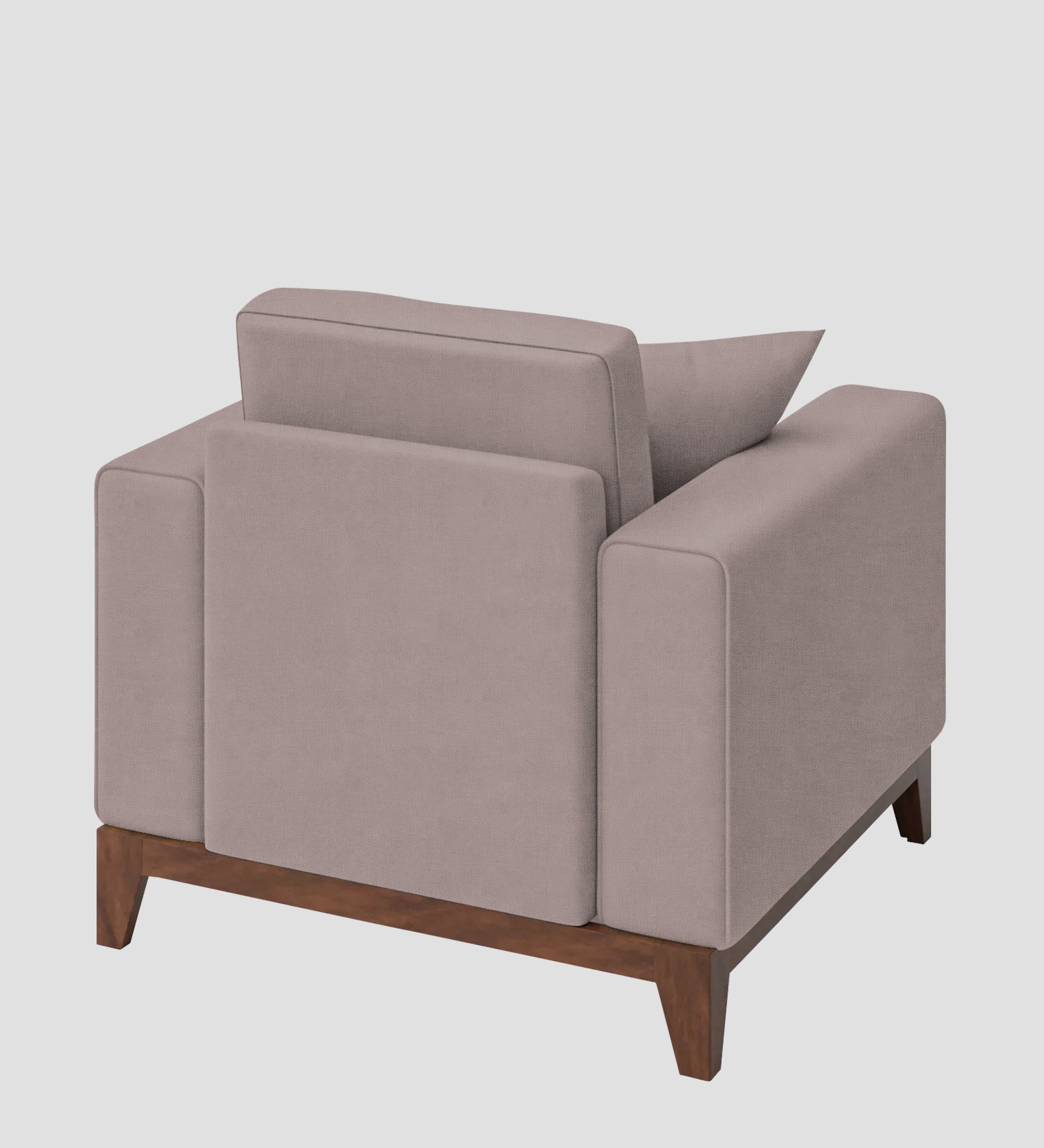 Luca Fabric 1 Seater Sofa In Almond Beige Colour - Febonic Living