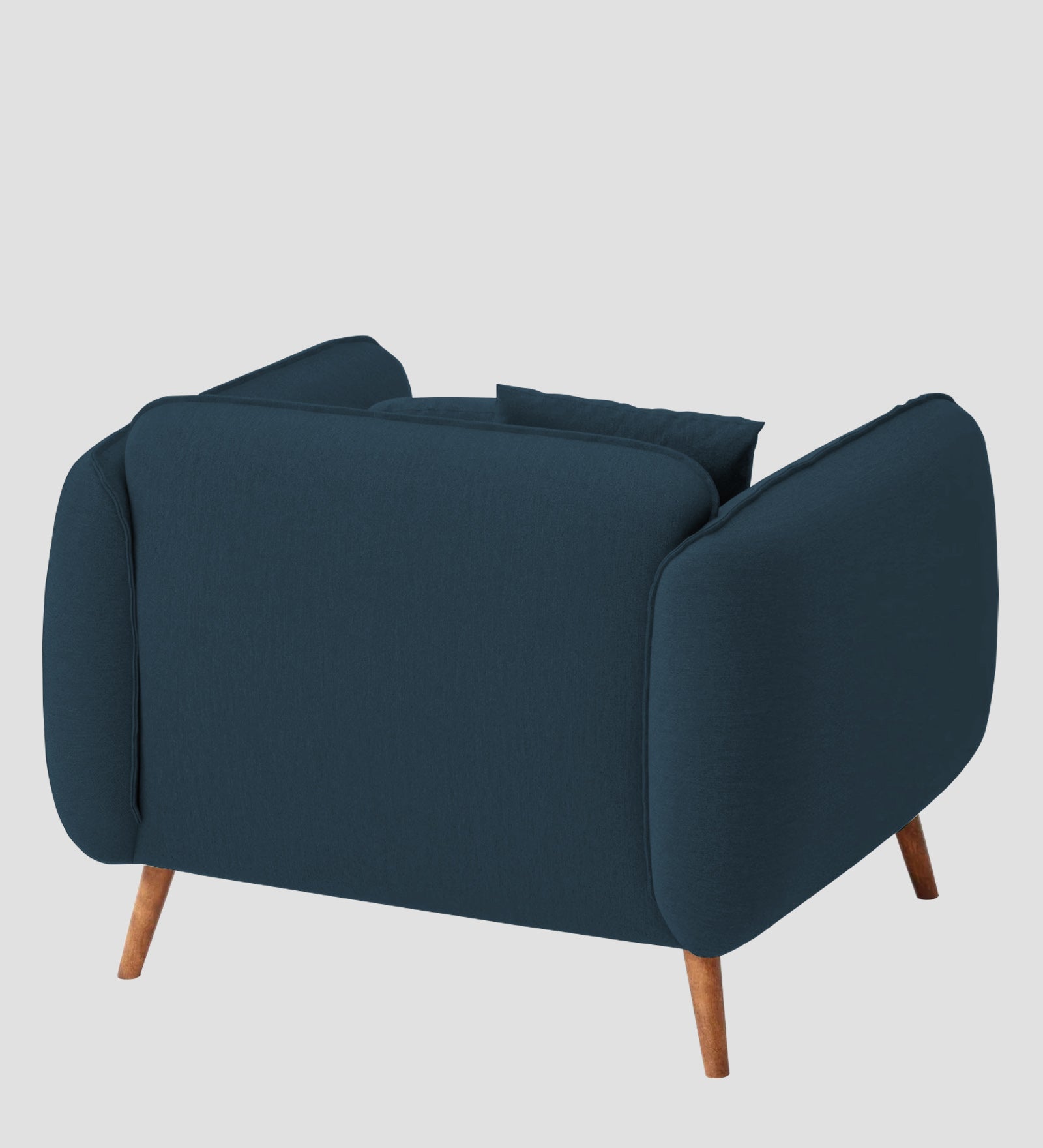 Zia Fabric 1 Seater Sofa In Cool Blue Colour - Febonic Living