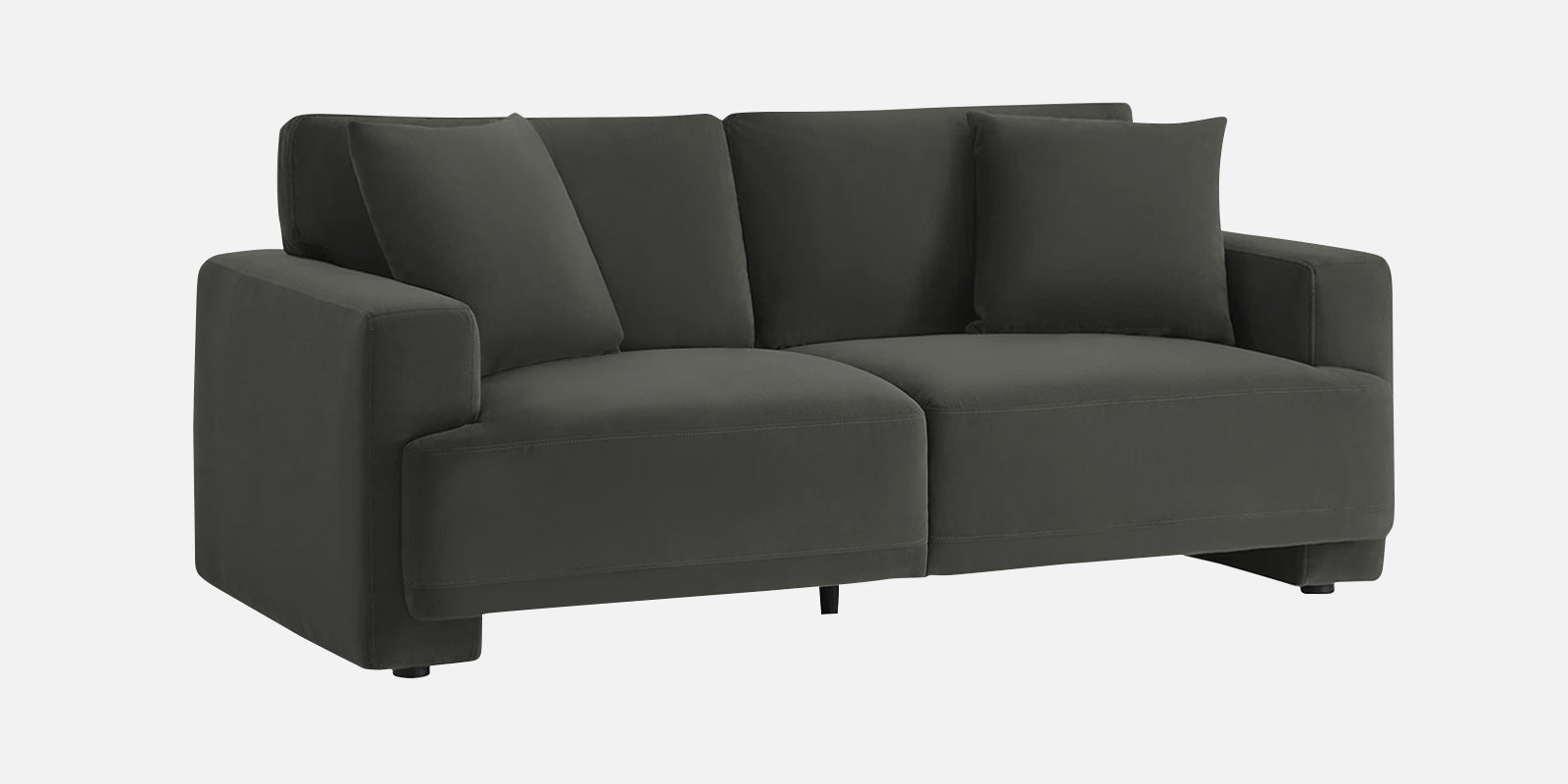 Kosta Velvet 2 Seater Sofa In Hory Grey Colour - Febonic Living