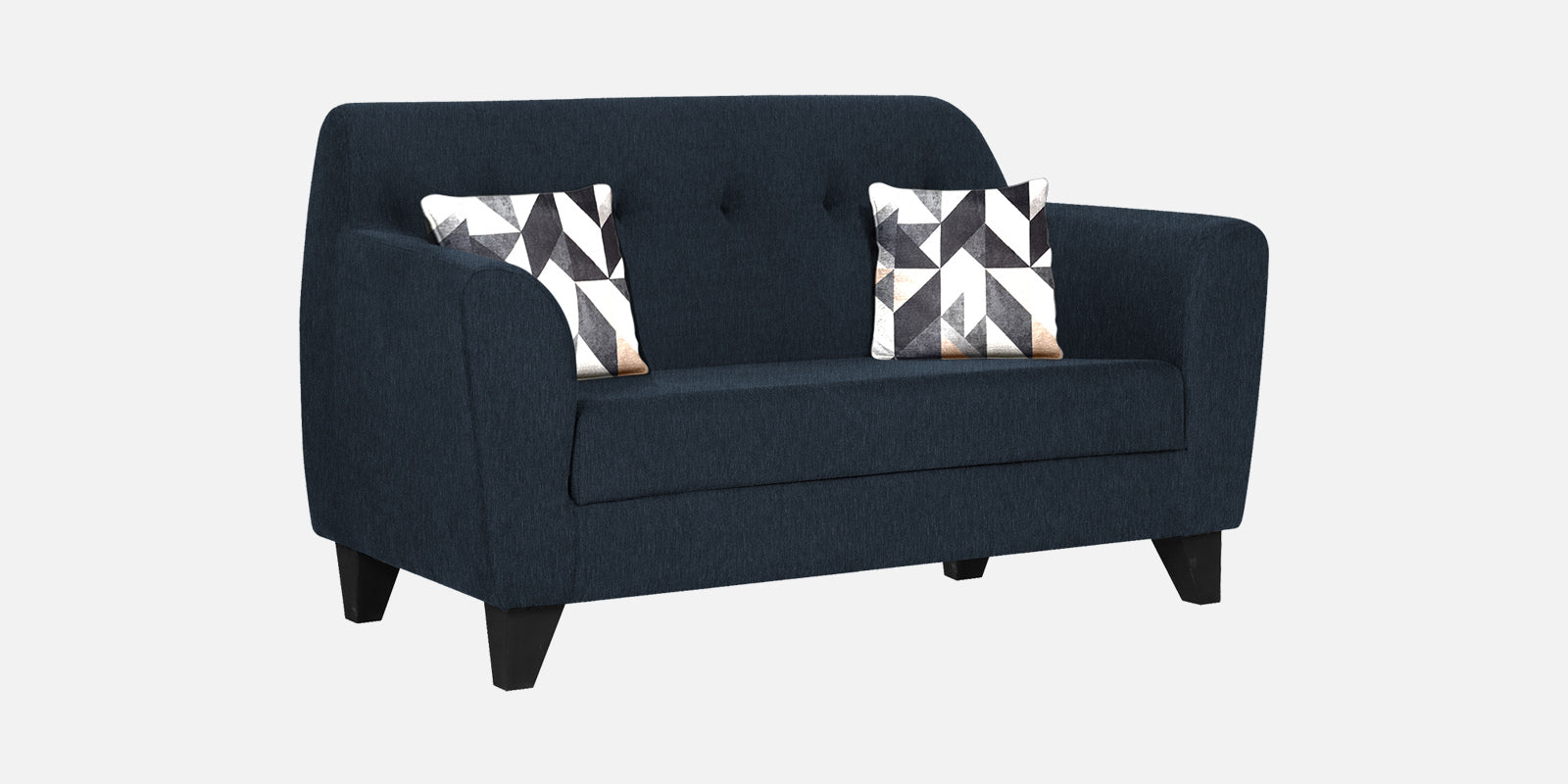 Melaan Fabric 2 Seater Sofa In Denim Blue Colour - Febonic Living