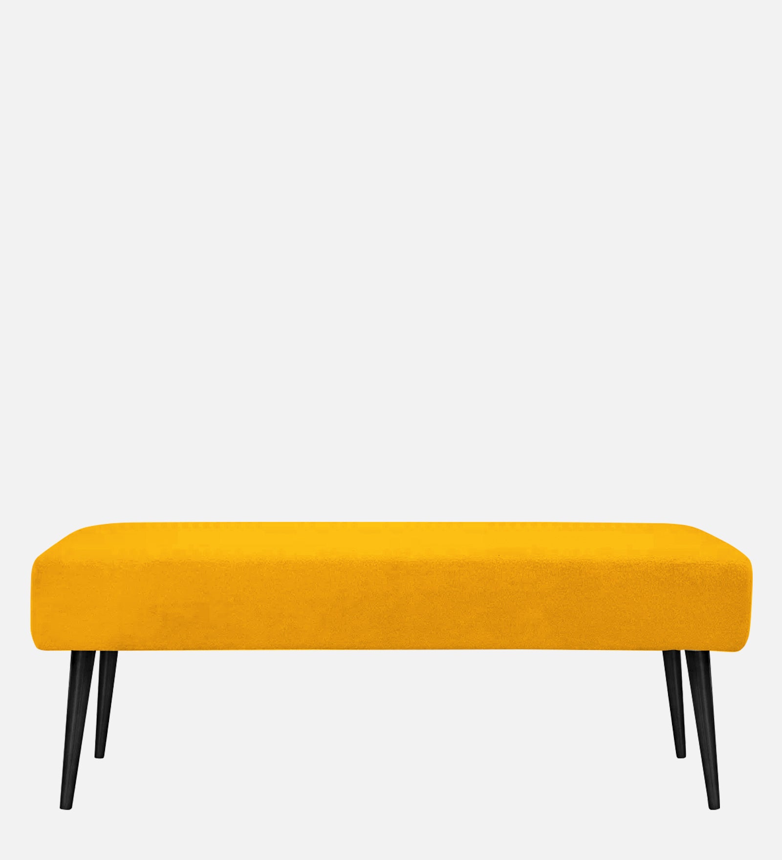 Orbit Fabric Bench In Bold Yellow Colour - Febonic Living