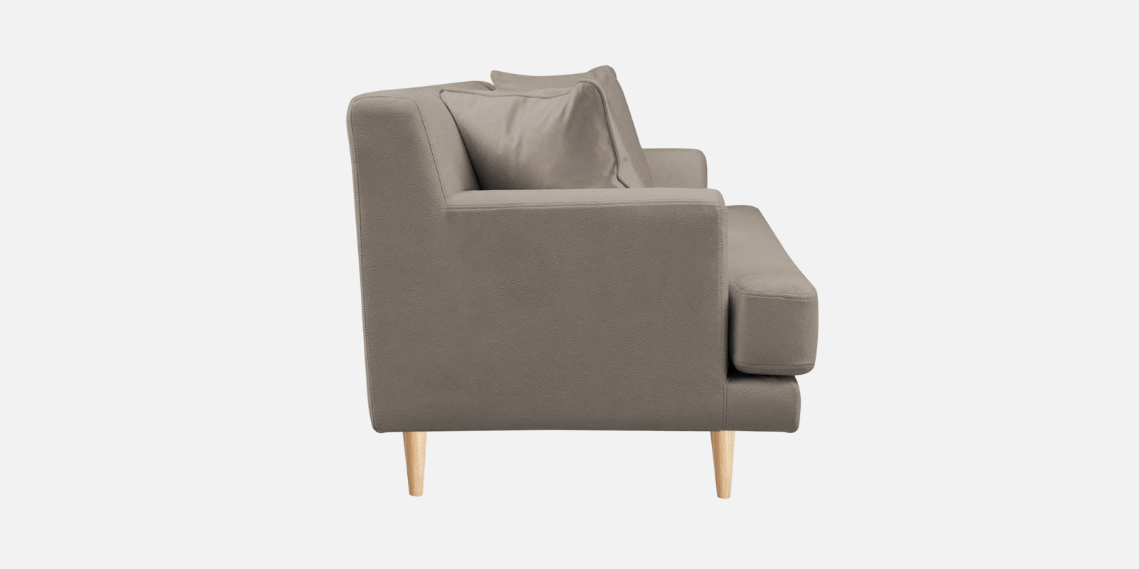 Woody Fabric 2 Seater Sofa In Oat Beige Colour - Febonic Living