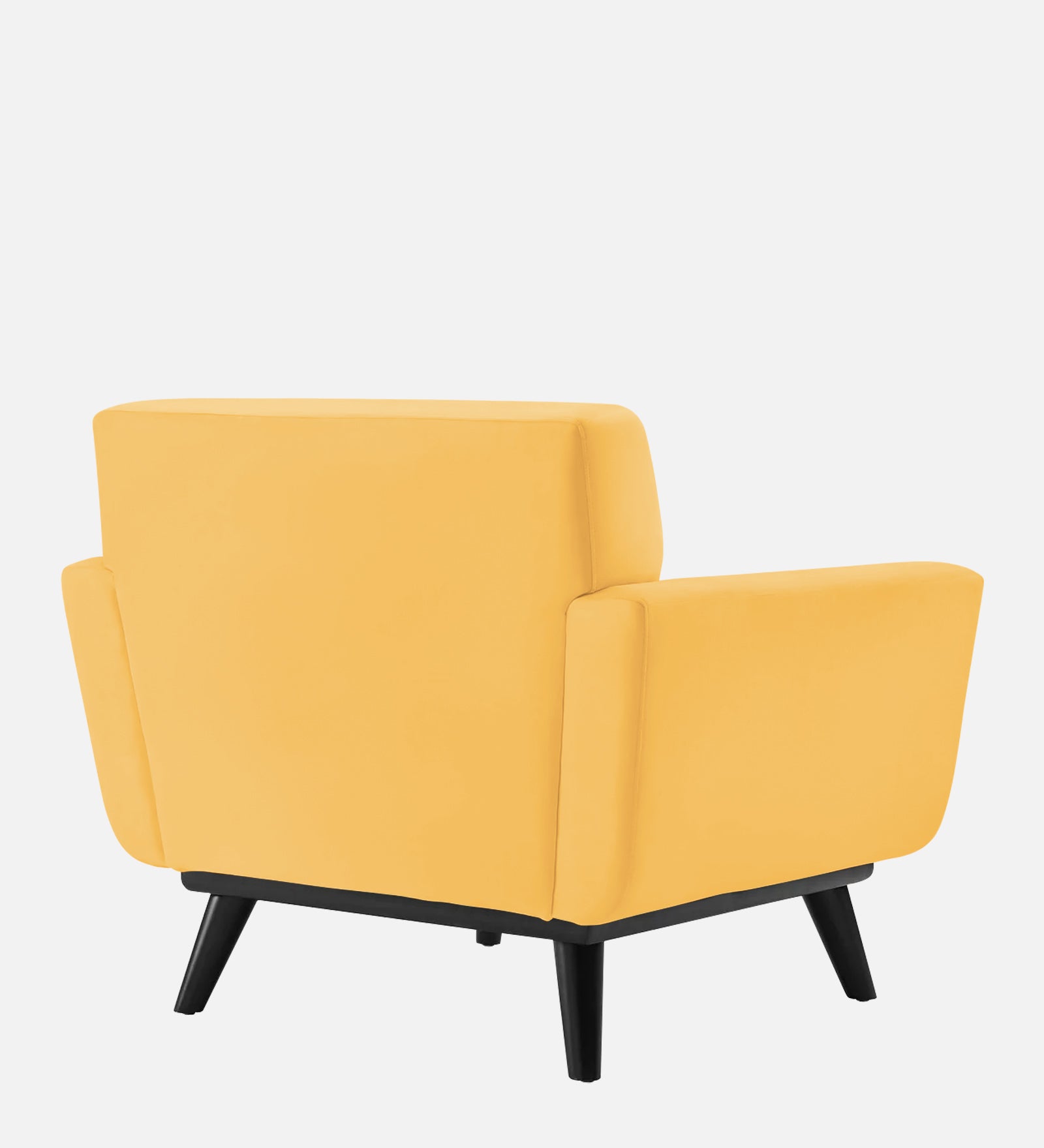 Tucker Velvet 1 Seater Sofa In Turmeric Yellow Colour - Febonic Living