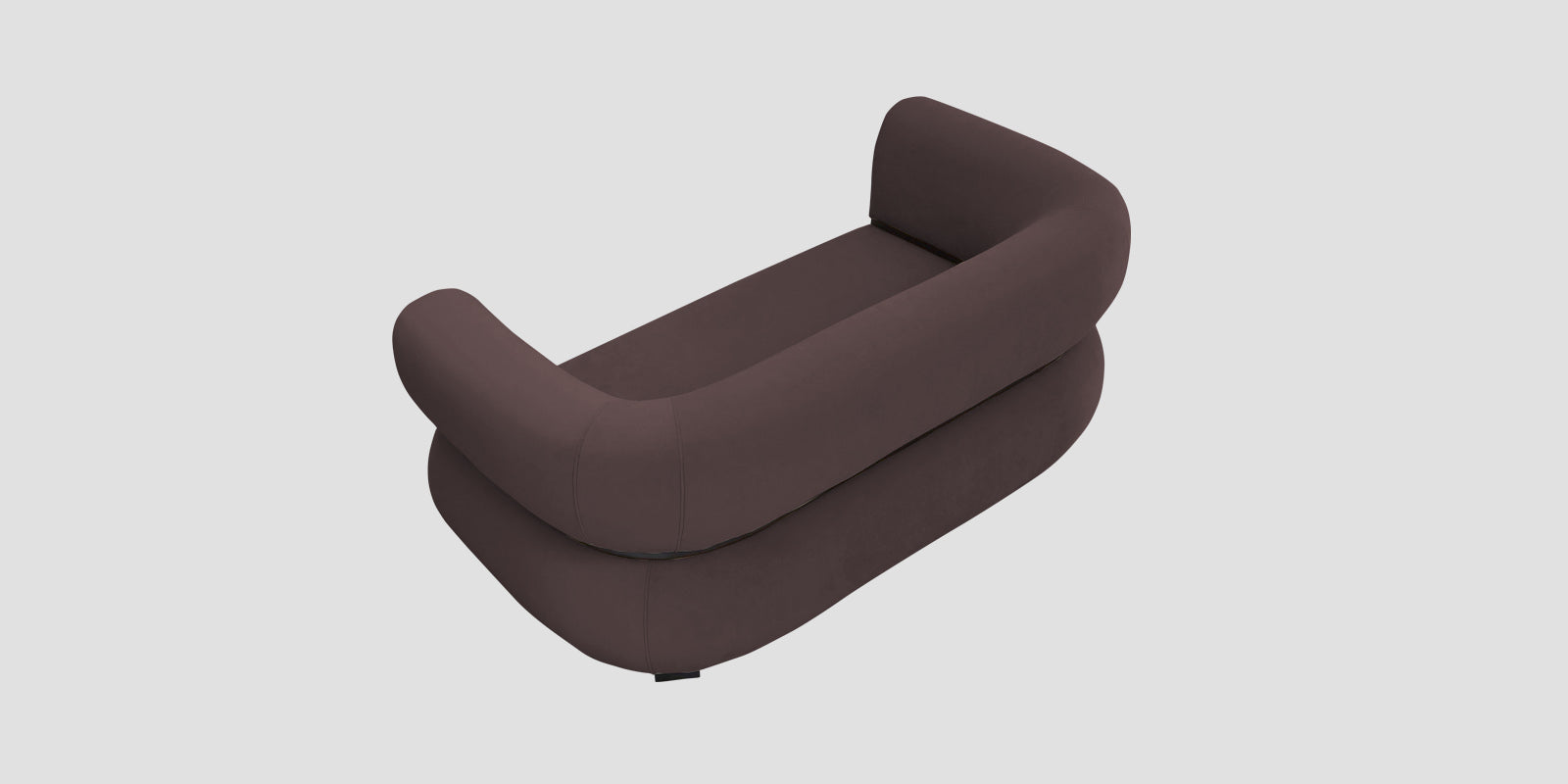 Kula Velvet 2 Seater Sofa In Mocha Brown Colour - Febonic Living