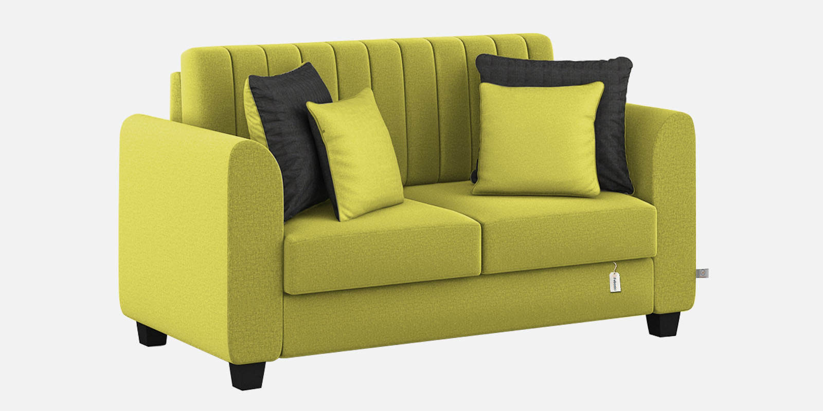 Cosmic Fabric 2 Seater Sofa in Parrot Green Colour