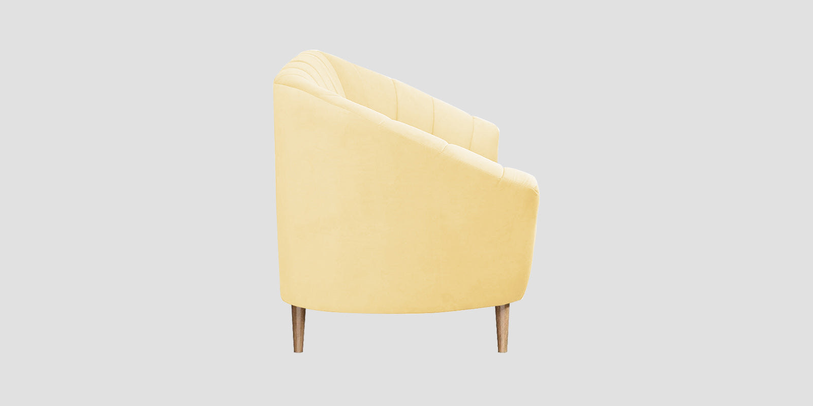 Kaylee Velvet 2 Seater Sofa In Sandy Beige Colour - Febonic Living