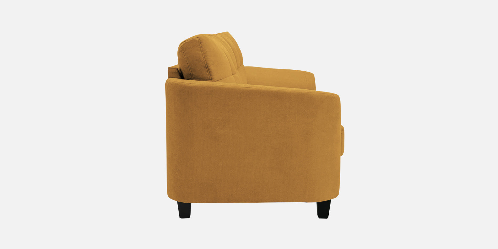 Mulan Fabric 3 Seater Sofa In Corn Yellow Colour - Febonic Living