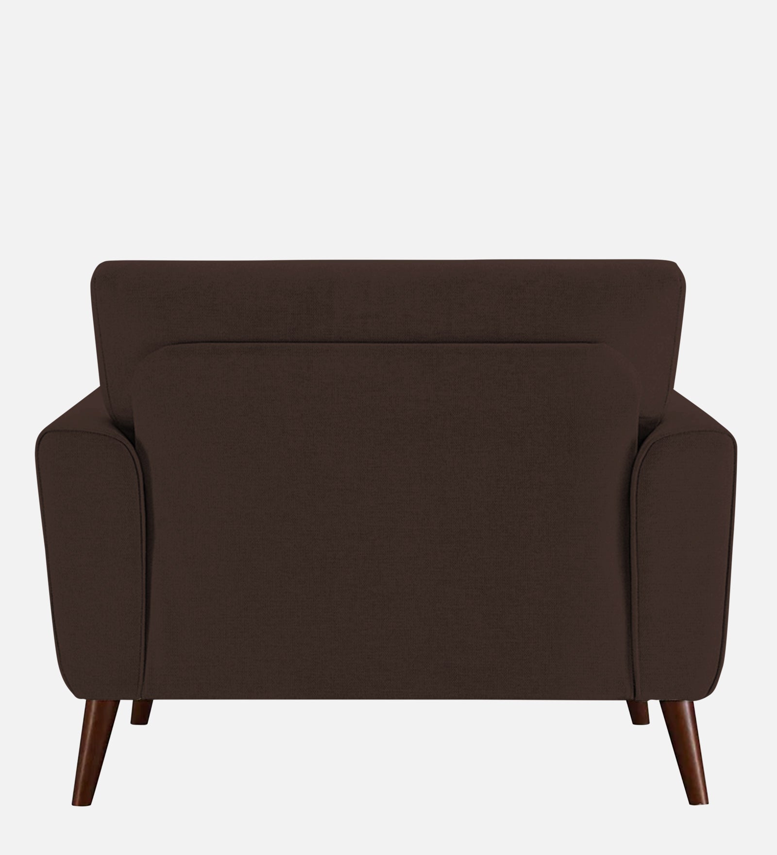 Castro Fabric 1 Seater Sofa In Coffee Brown Colour - Febonic Living