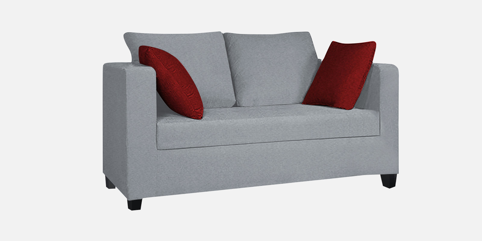 Nuska Fabric 2 Seater Sofa In Coin Grey Colour - Febonic Living