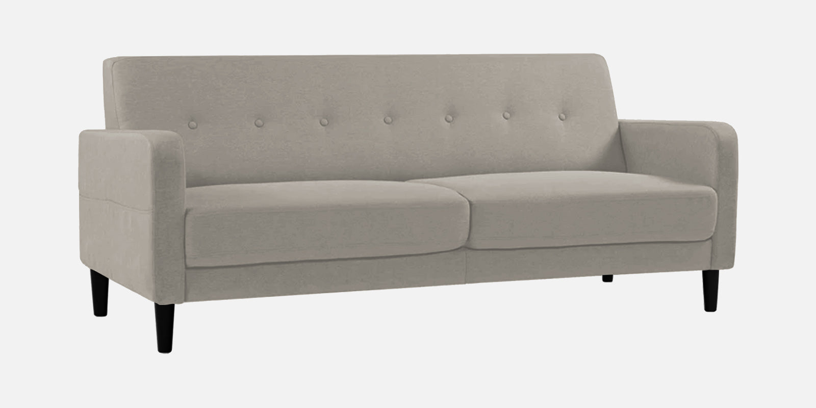Marq Fabric 3 Seater Sofa In Ash Grey Colour - Febonic Living