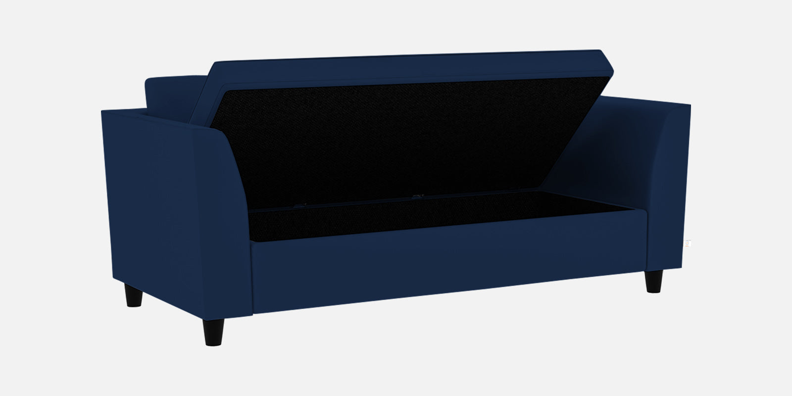 Bristo Velvet 3 Seater Sofa In imperial blue Colour With Storage - Febonic Living