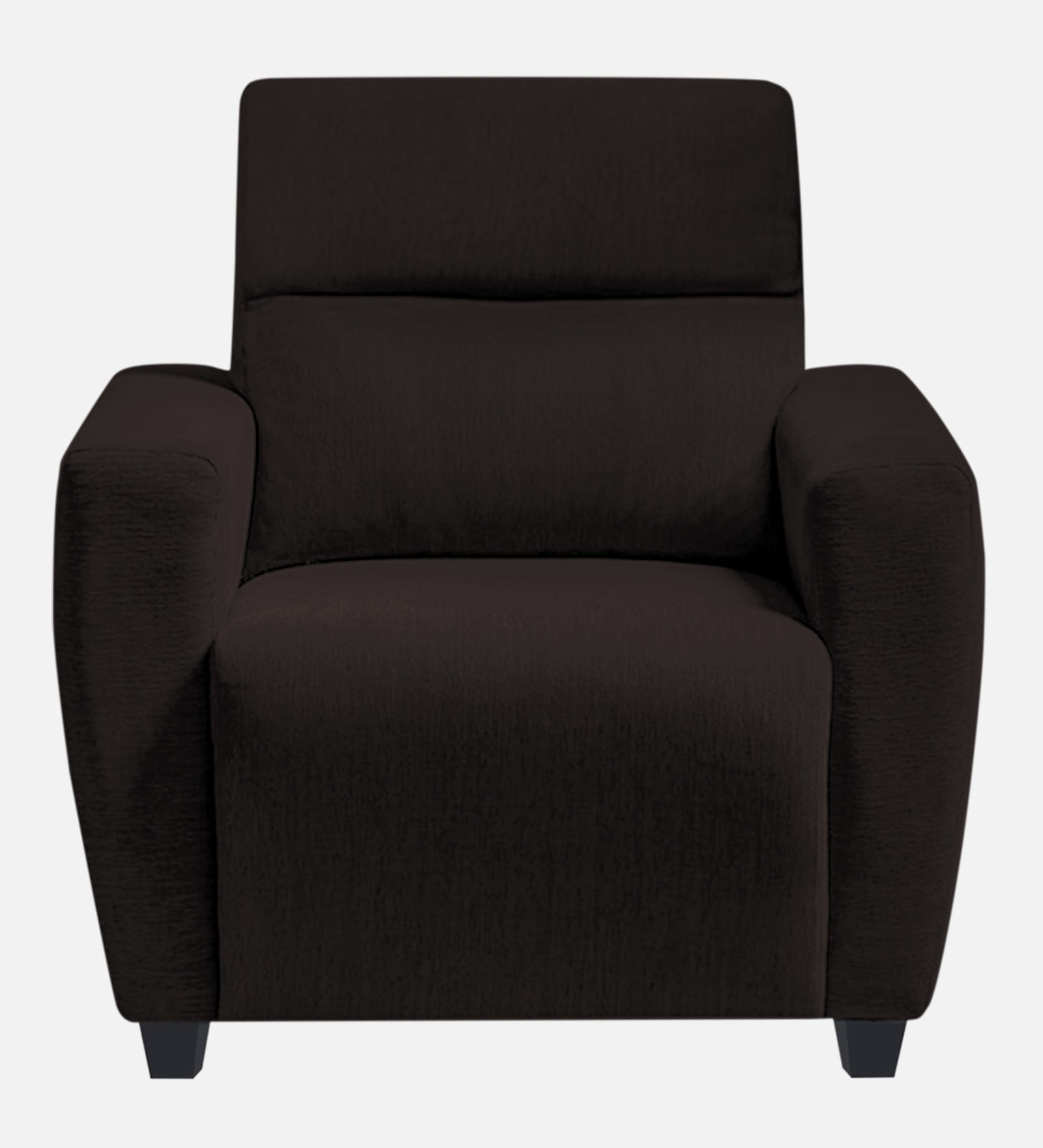 Bakadi Fabric 1 Seater Sofa In cara brown Colour - Febonic Living