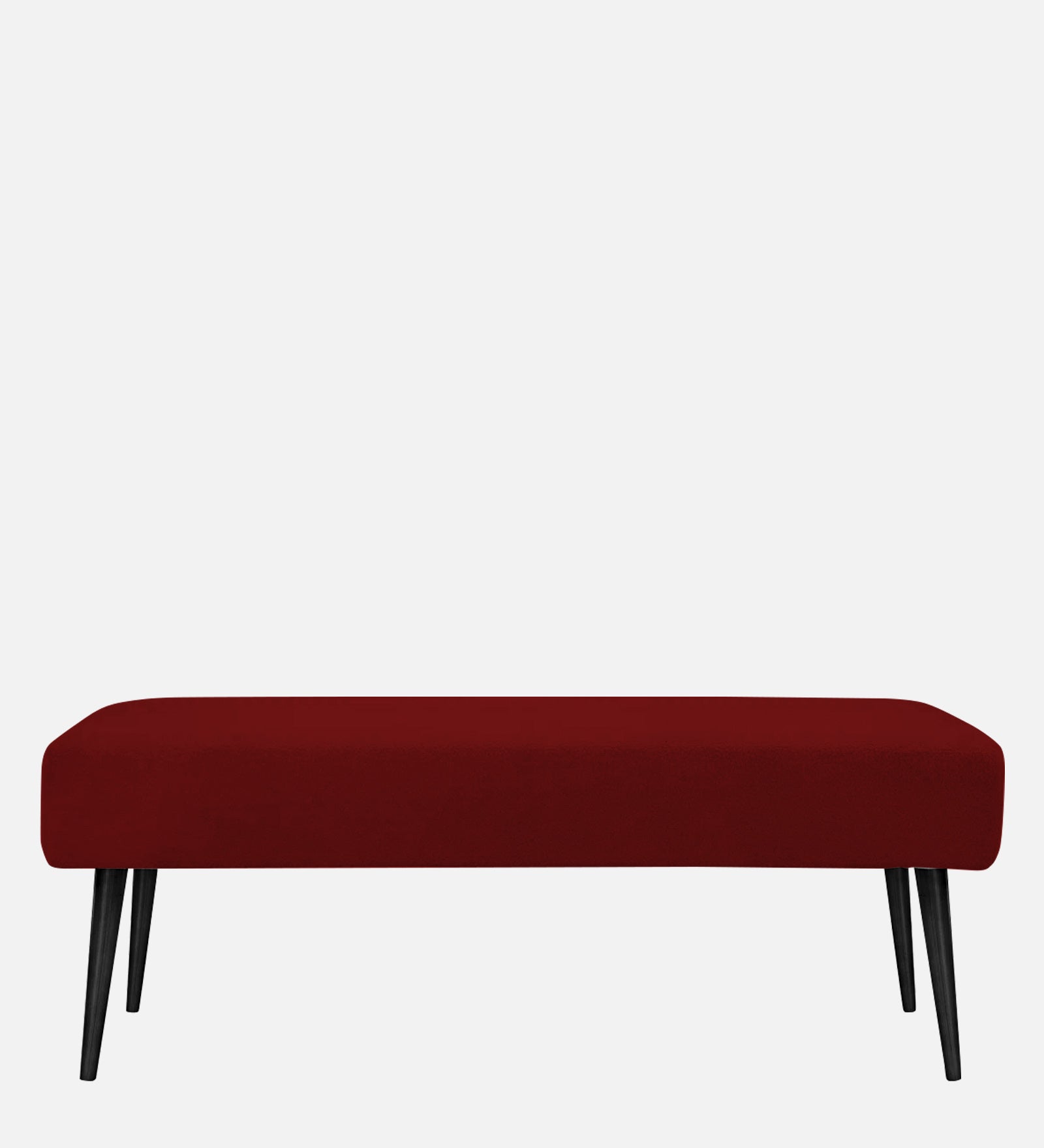 Orbit Fabric Bench In Blood Maroon Colour - Febonic Living