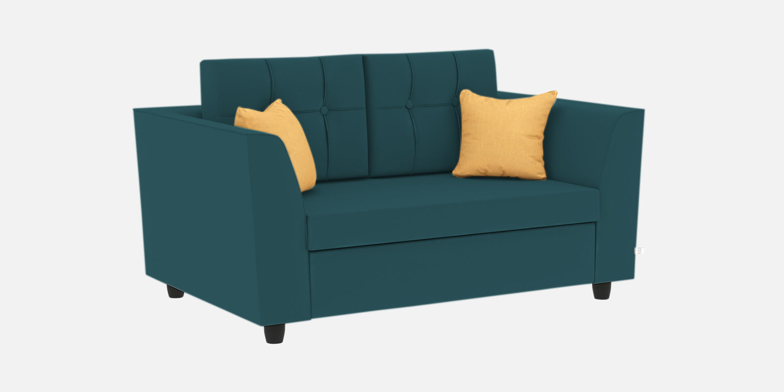 Nestin Velvet 2 Seater Sofa In Arabian Green Colour - Febonic Living