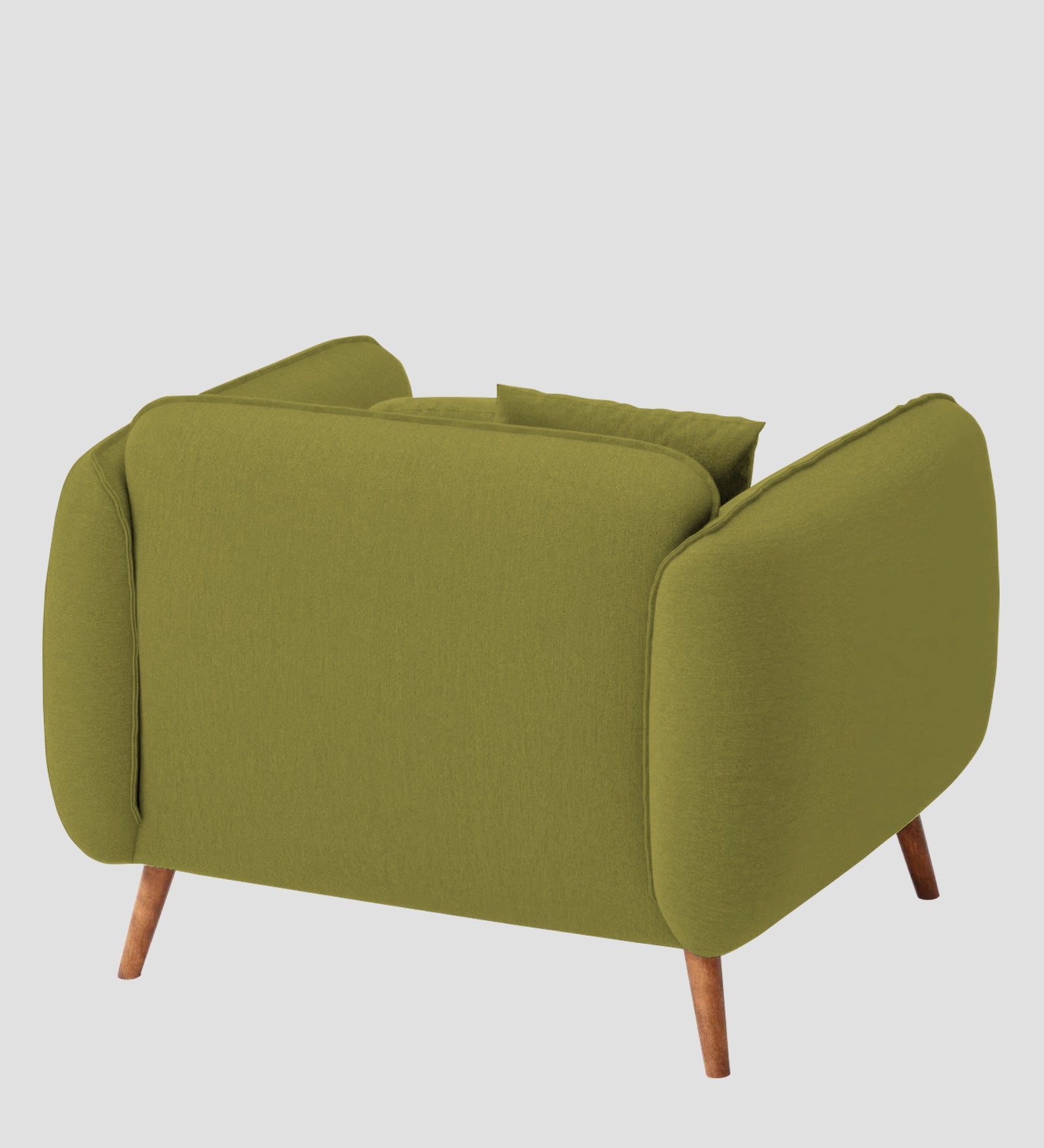 Zia Fabric 1 Seater Sofa In Kelly Green Colour - Febonic Living