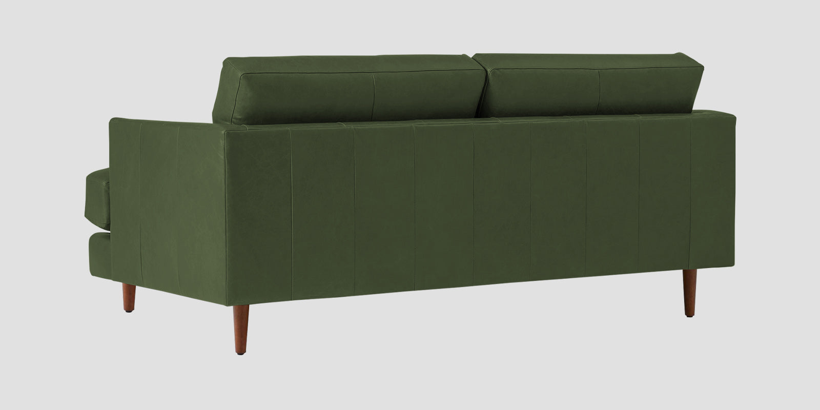 Sterio Leatherette 2 Seater Sofa In Moss Green Colour - Febonic Living
