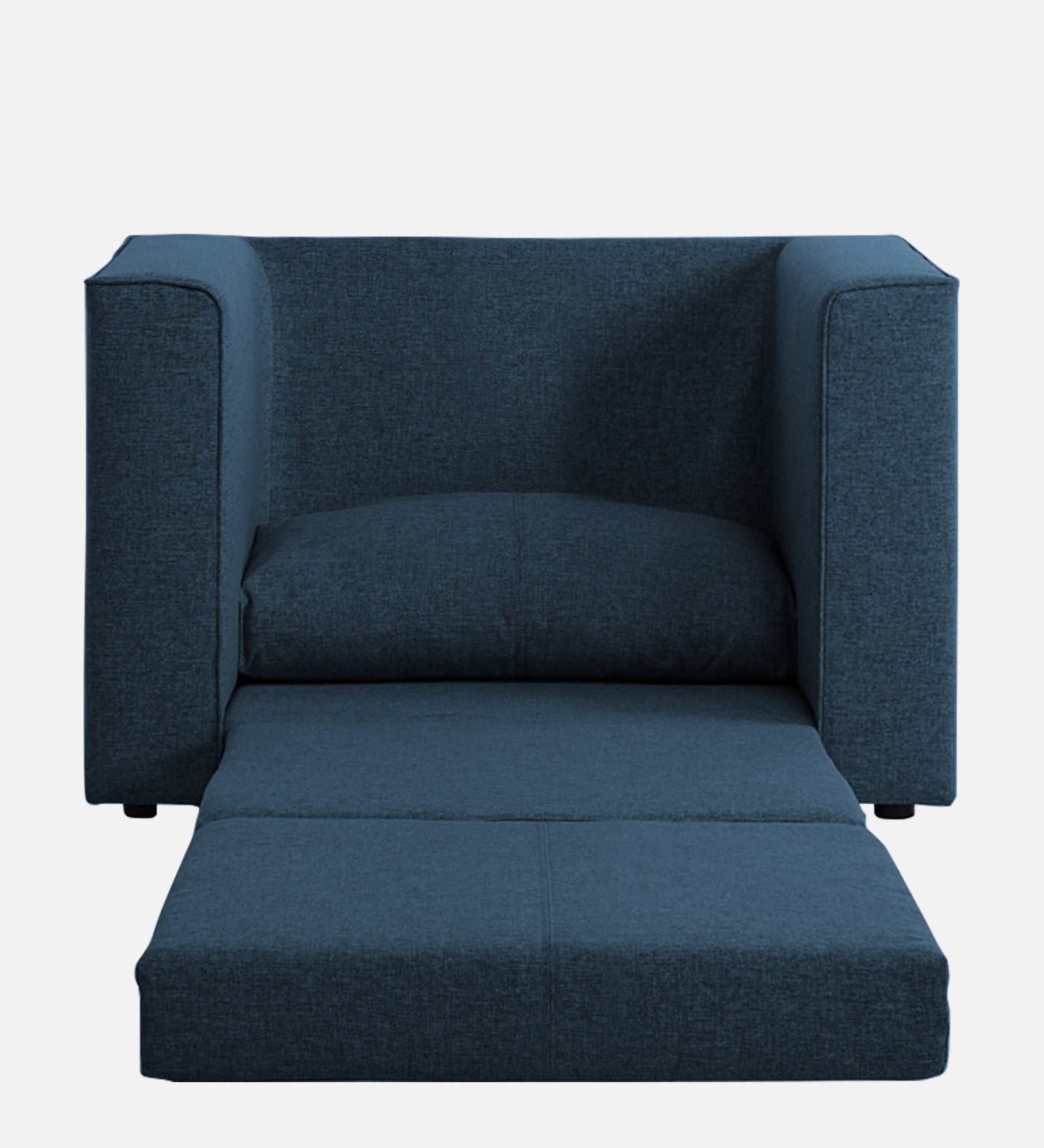 Kenia Fabric 1 Seater Foldable Sofa Cum Bed In Light Blue Colour - Febonic Living