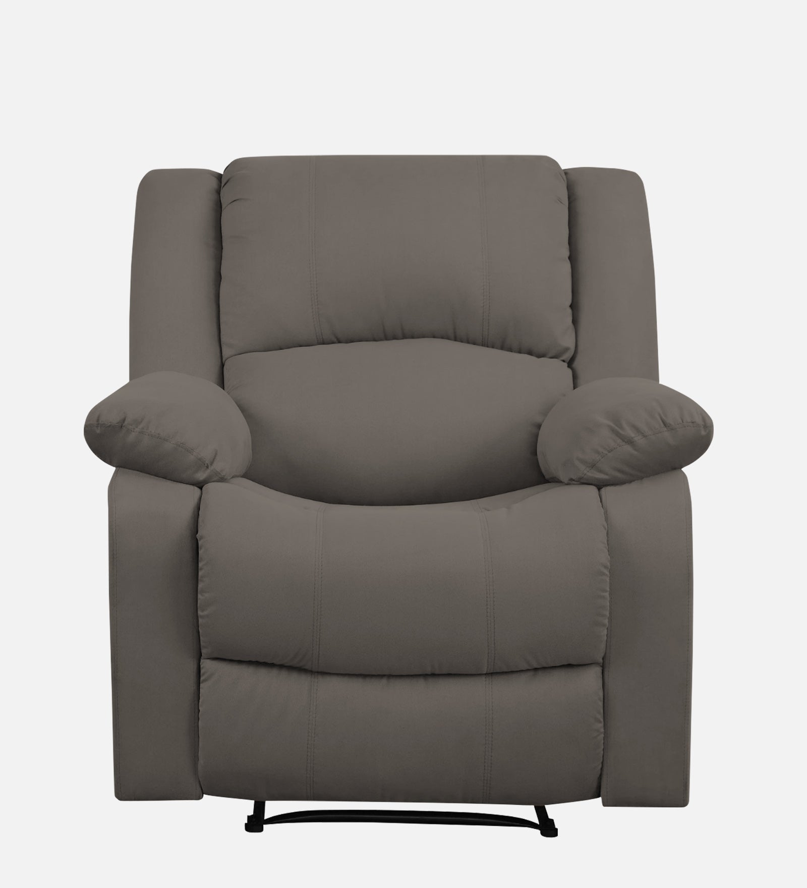 Henry Fabric 1 Seater Manual Recliner In Battle Grey Colour - Febonic Living