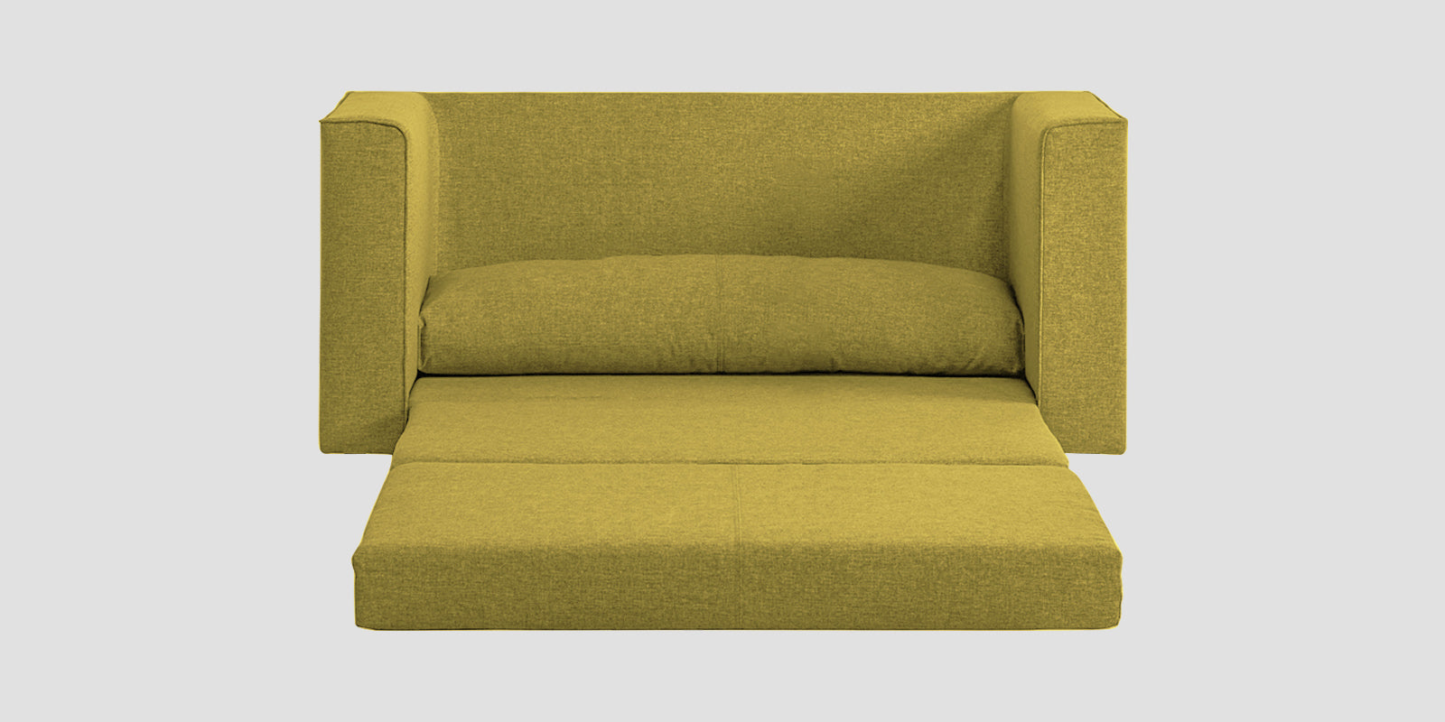Kenia Fabric 3 Seater Foldable Sofa Cum Bed In Parrot Green Colour - Febonic Living
