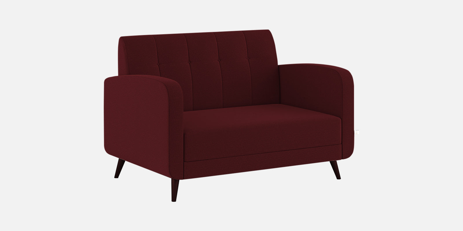 Wiki Velvet 2 Seater Sofa In Blood Maroon Colour - Febonic Living
