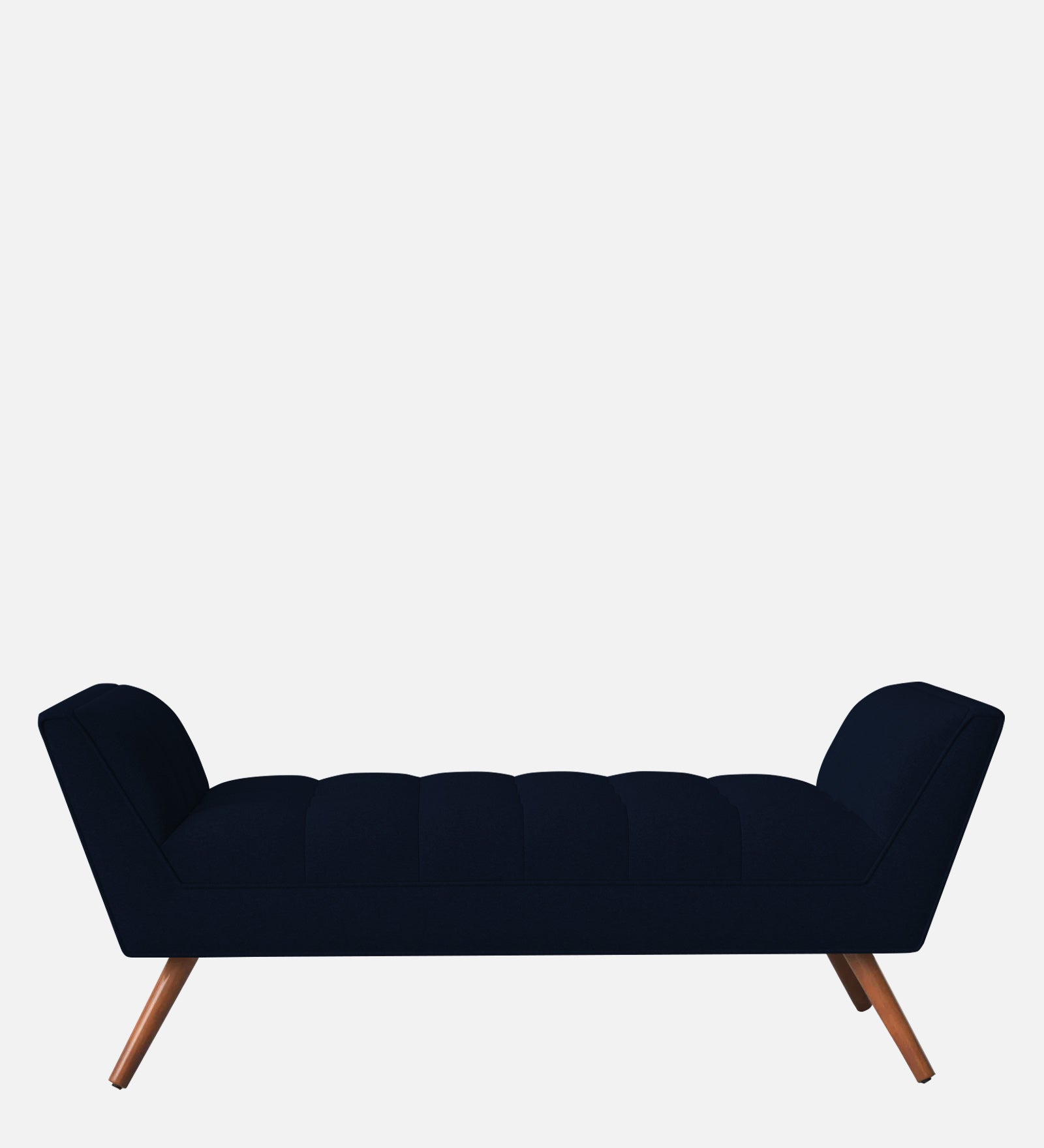 Cartes Velvet Bench In Dark Blue Colour - Febonic Living