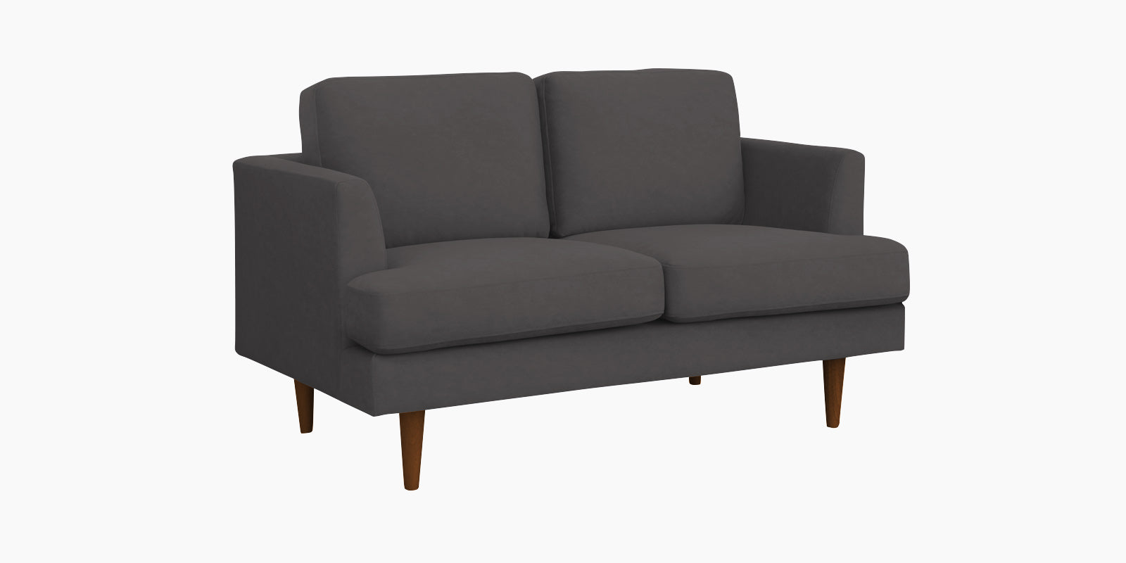 Motra Velvet 2 Seater Sofa In Davy grey Colour - Febonic Living