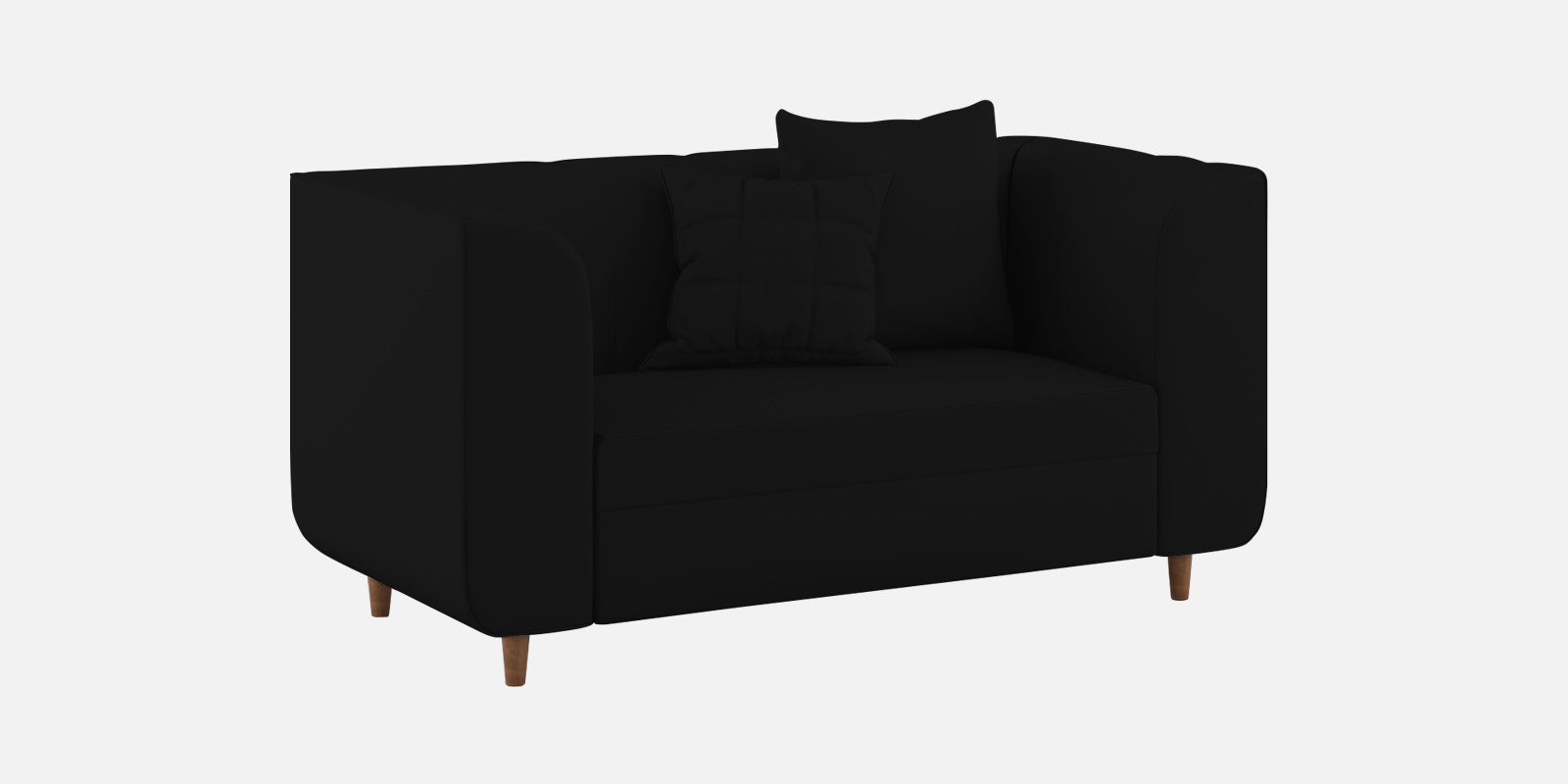Sumo Velvet 2 Seater Sofa In Adam Black Colour - Febonic Living