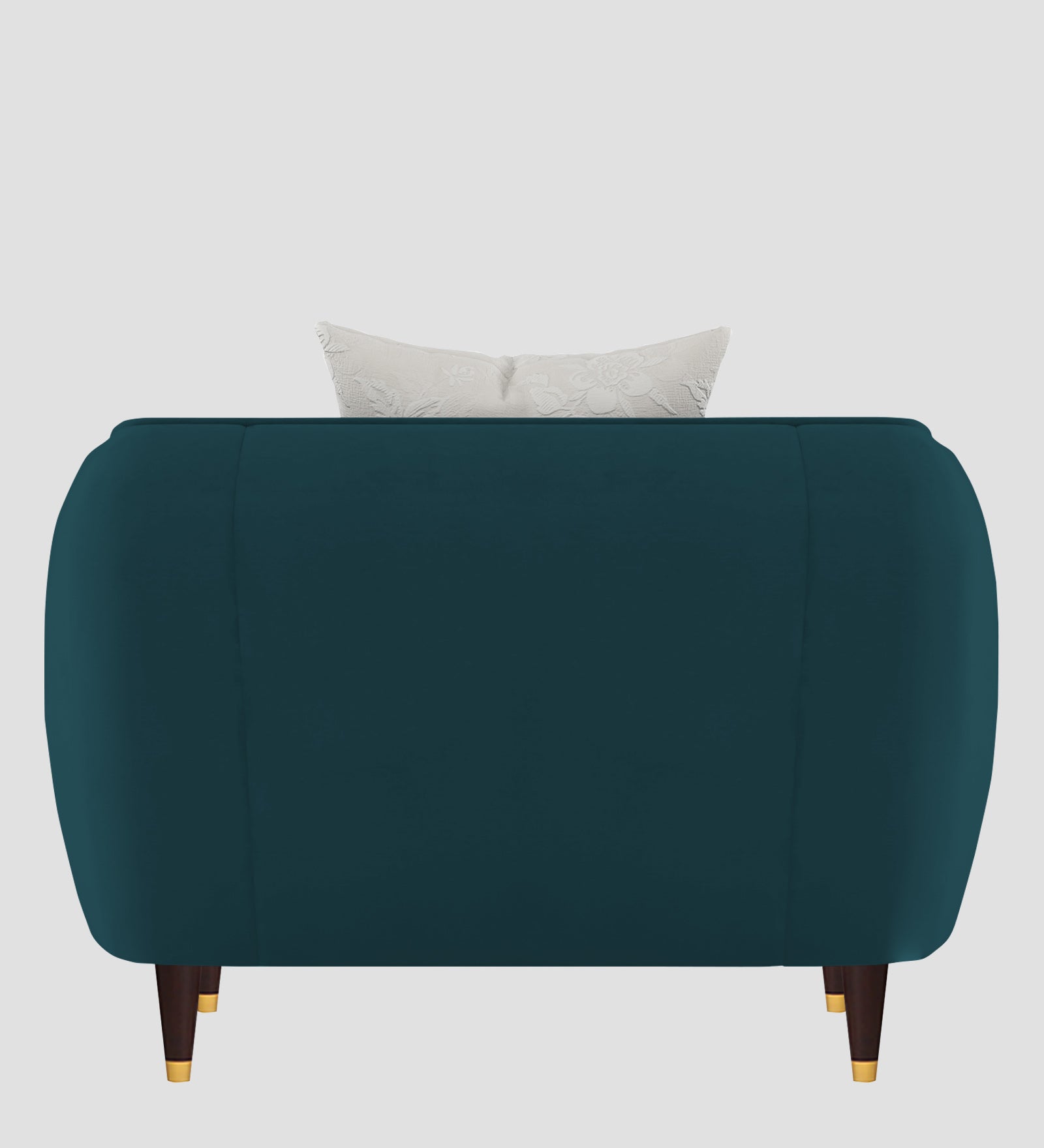 Hairo Velvet 1 Seater Sofa In Arabian Green Colour - Febonic Living