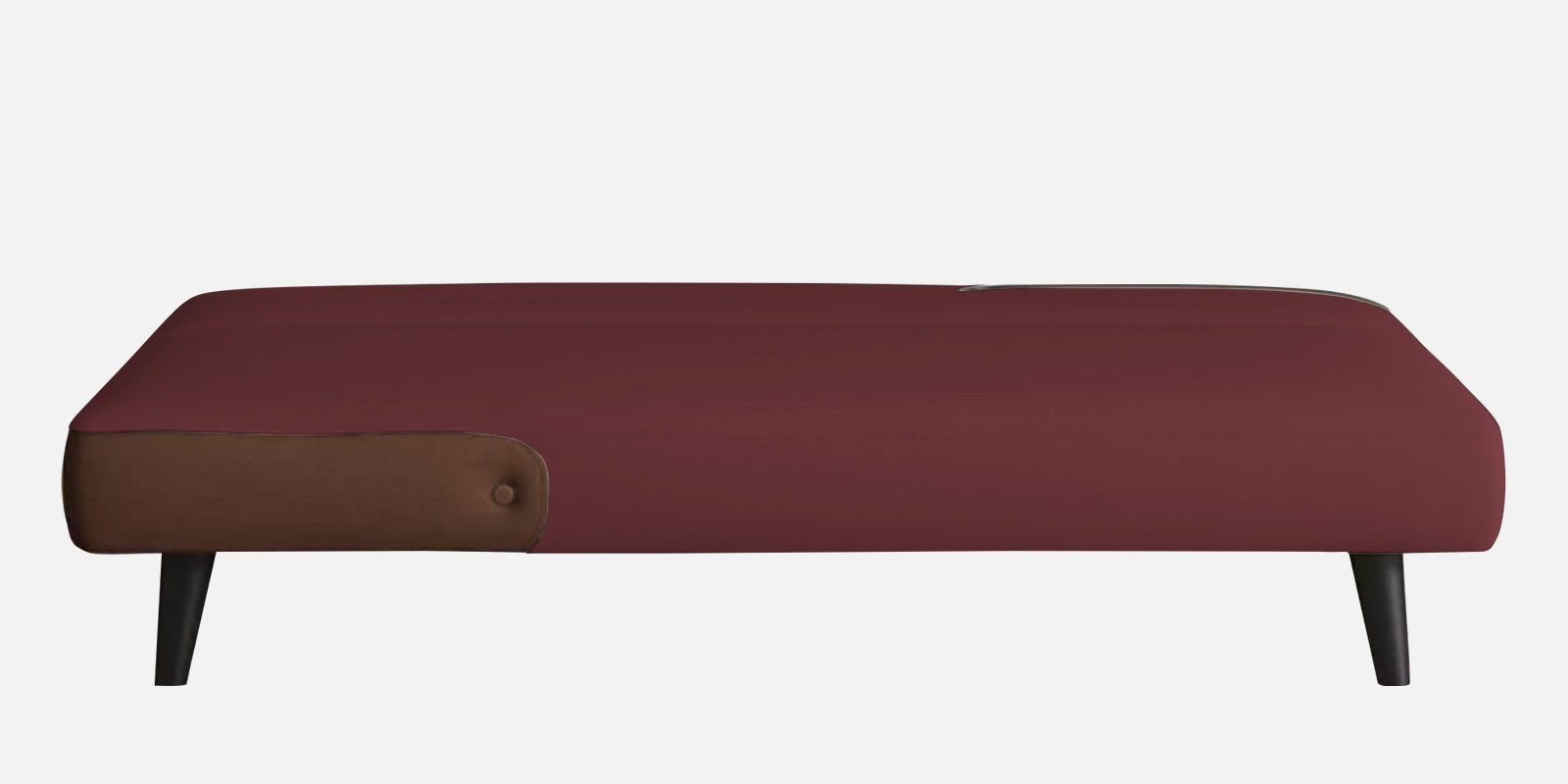 Vedan Fabric 3 Seater Convertible Sofa Cum Bed In Blaze Red Colour - Febonic Living