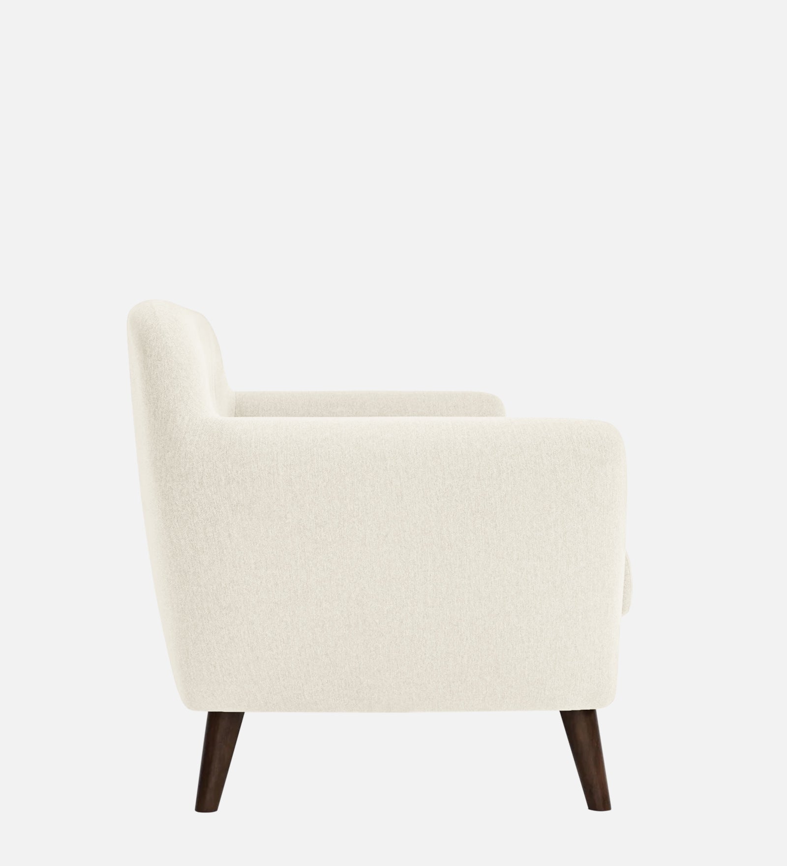 Goofy Fabric 1 Seater Sofa In Ivory Cream Colour - Febonic Living