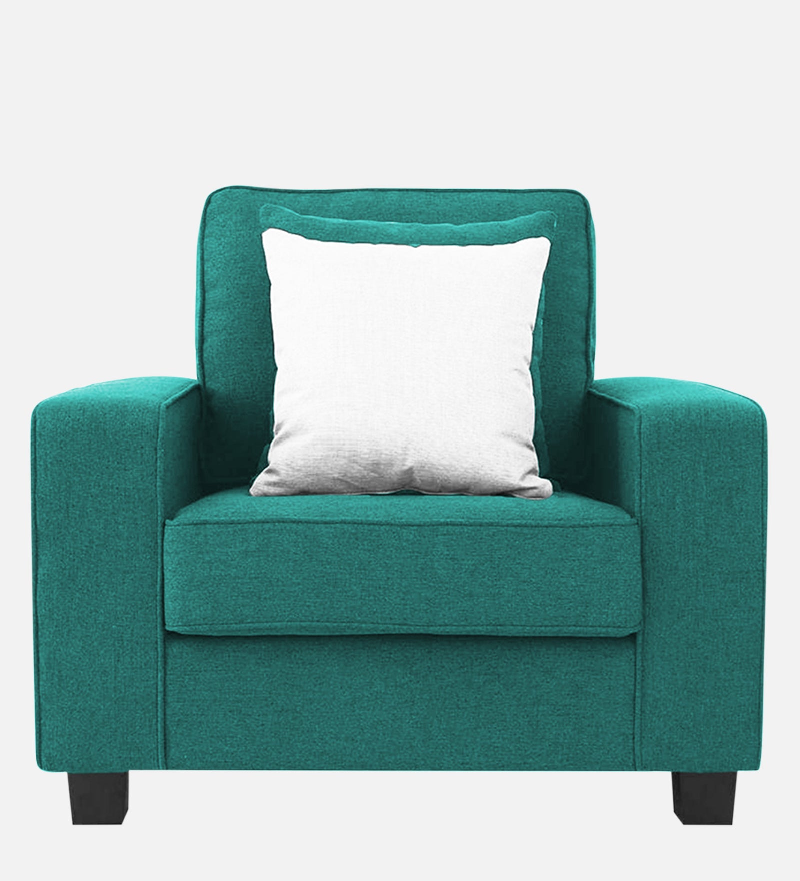 Ladybug Fabric 1 Seater Sofa In Sea Green Colour - Febonic Living