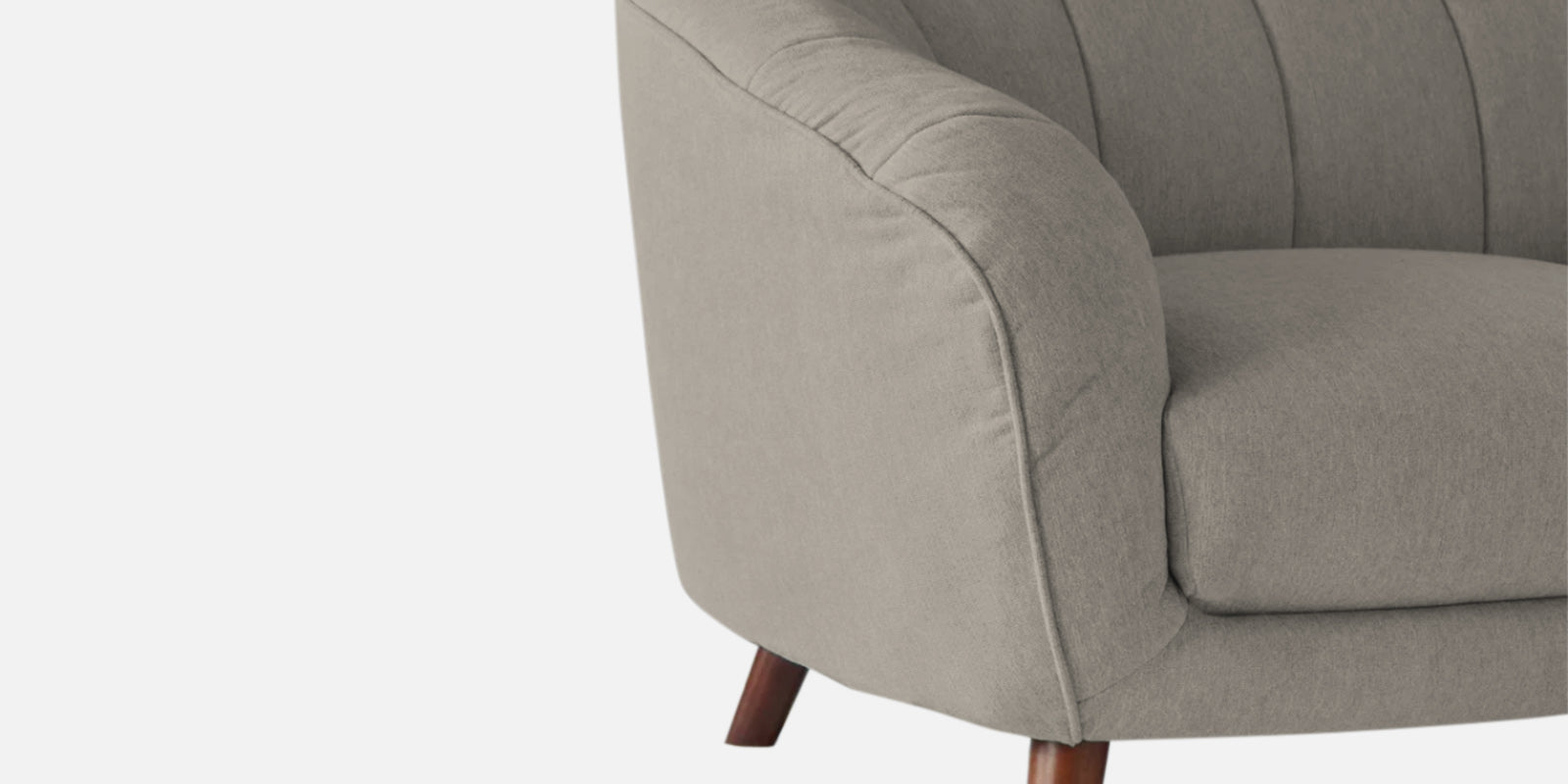 Benjamin Fabric 2 Seater Sofa In Ash Grey Colour - Febonic Living