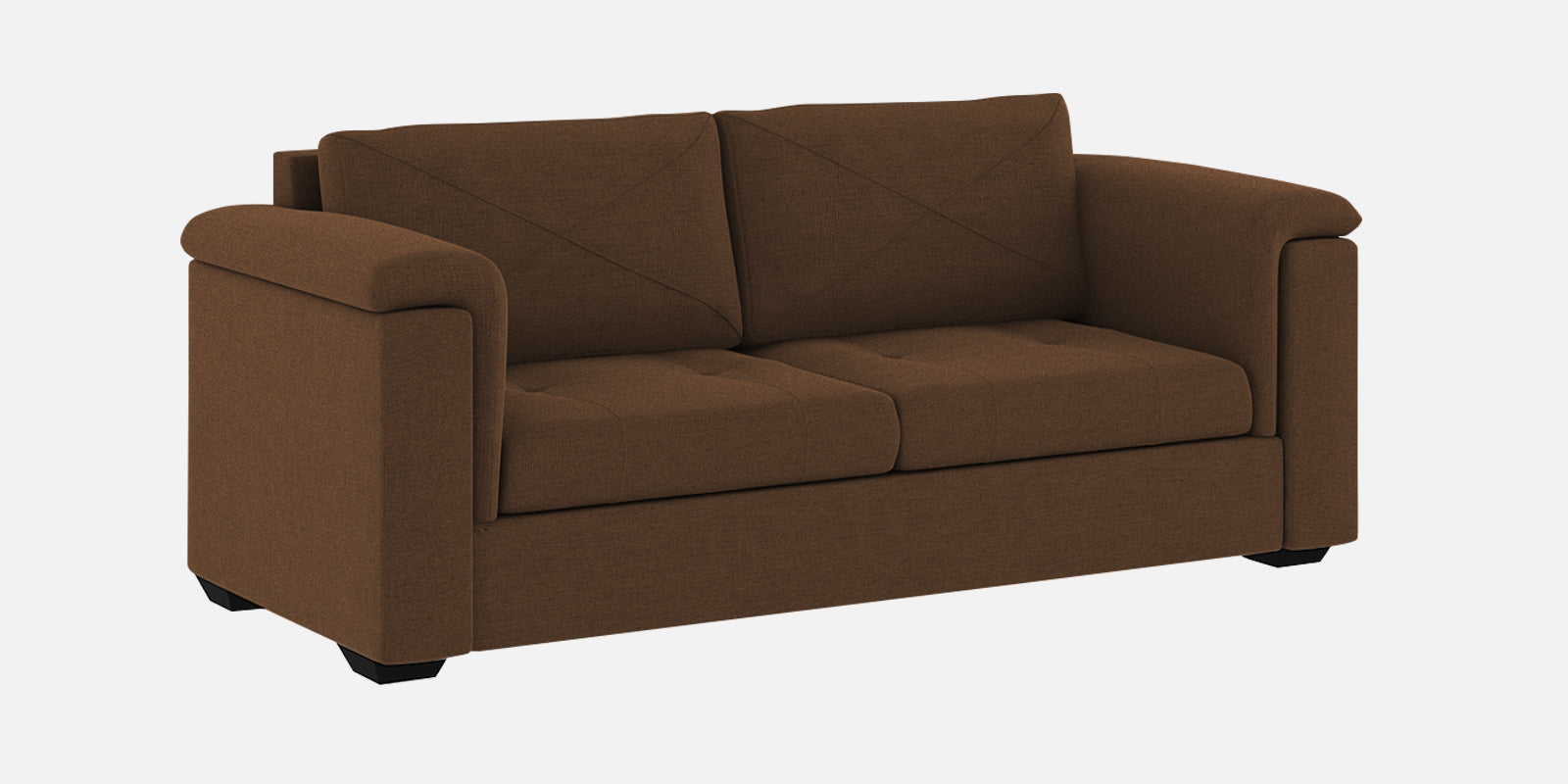 Andres Fabric 3 Seater Sofa In Chestnut Brown Colour - Febonic Living